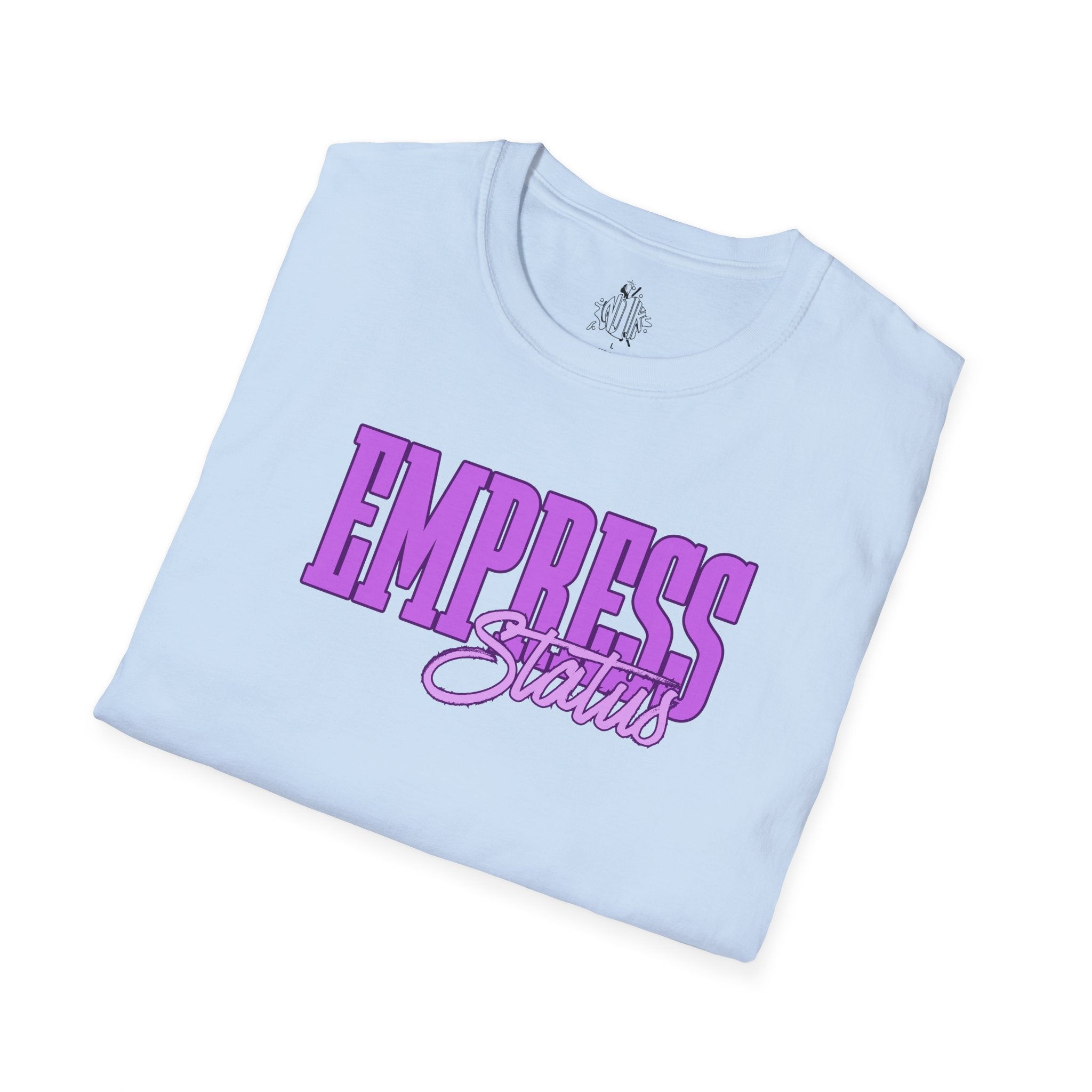Bold Purple Print Empress Status T-shirt