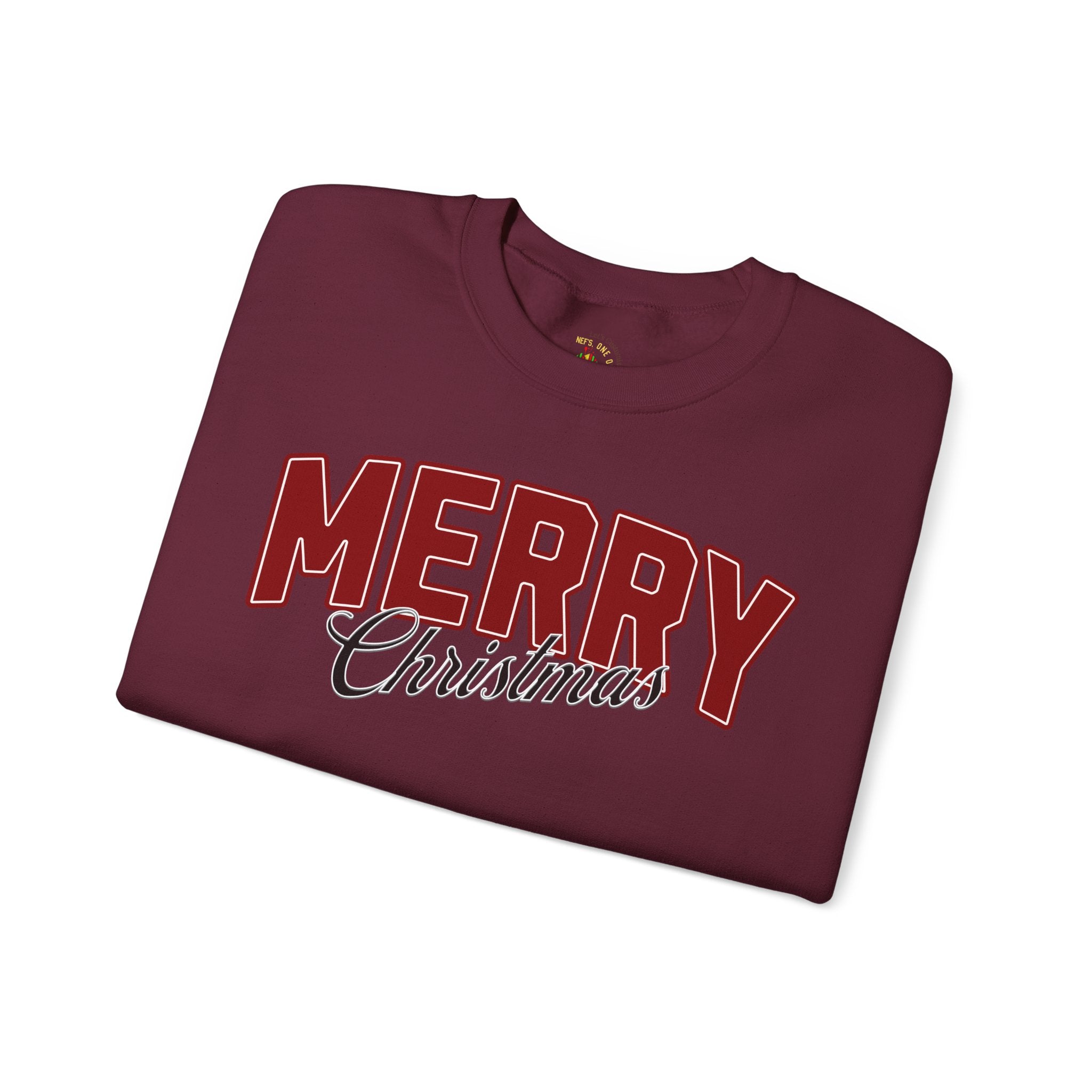 Merry Christmas Personalized Family Name Sweatshirt