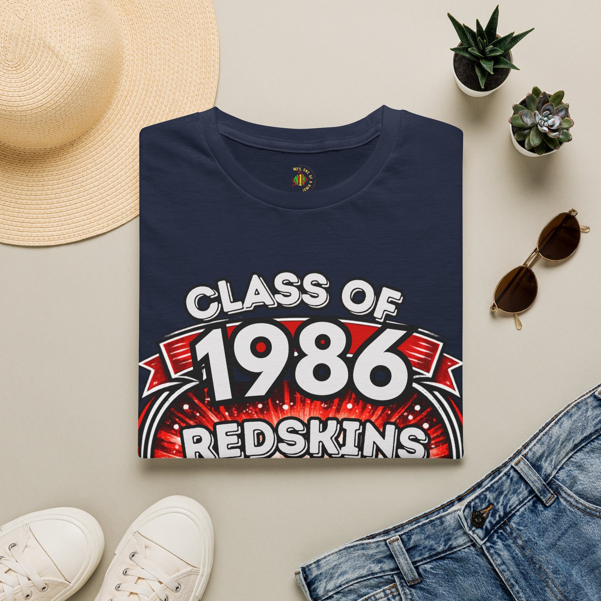 Class of 1986 Reunion T-Shirt — 40th Anniversary Redskins Emmerich Manual - Another Customized Smile