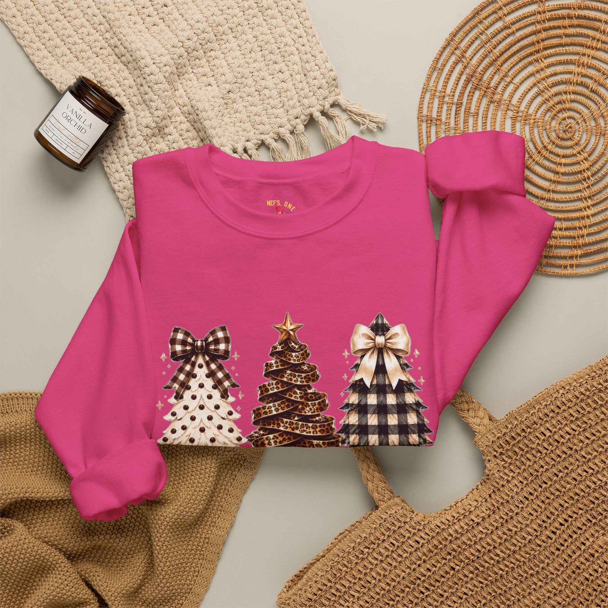 Merry Christmas Christmas Tree Crewneck Sweatshirt