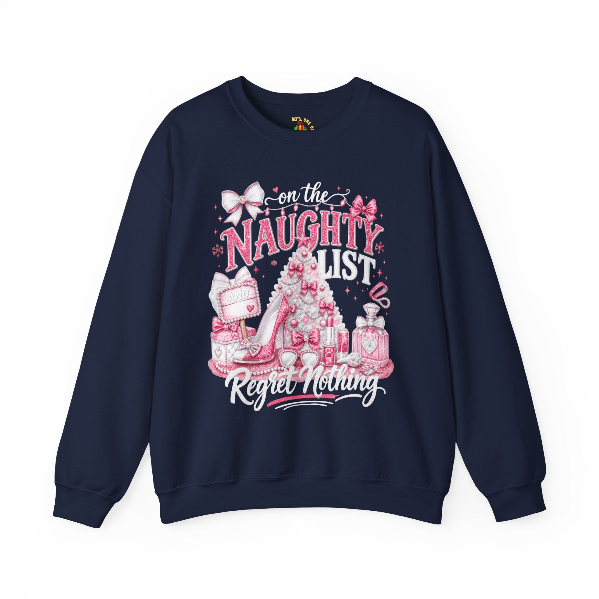 On the Naughty List Christmas Crewneck Sweatshirt