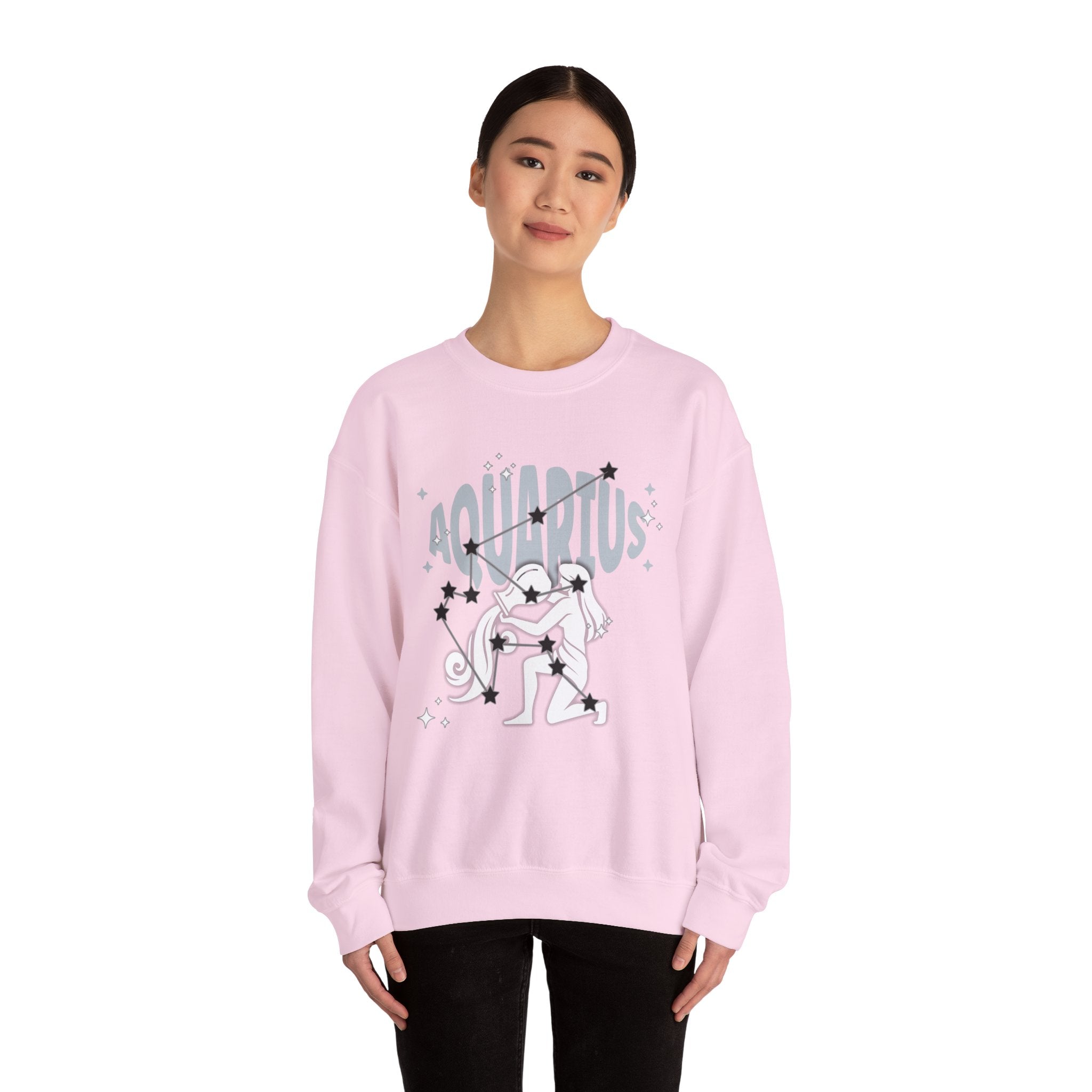 Aquarius Zodiac Casual classic unisex heavy blend crewneck sweatshirt