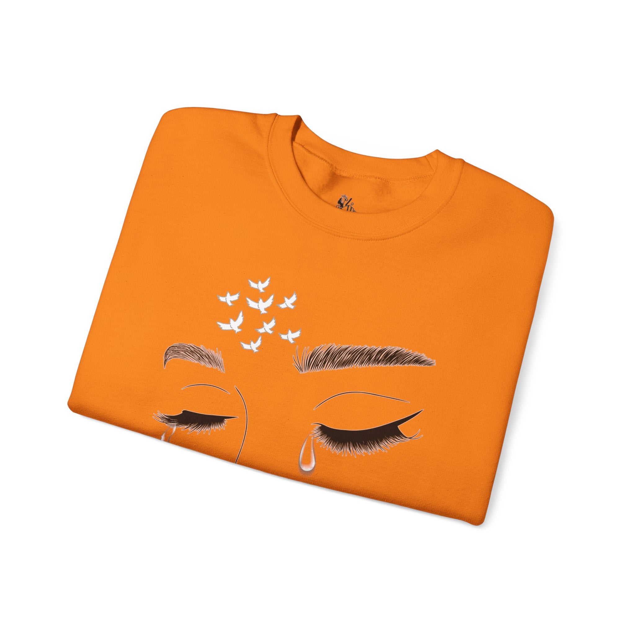 Tearful Eyes Crewneck Sweatshirt — Remember To Remember To Never Forget'