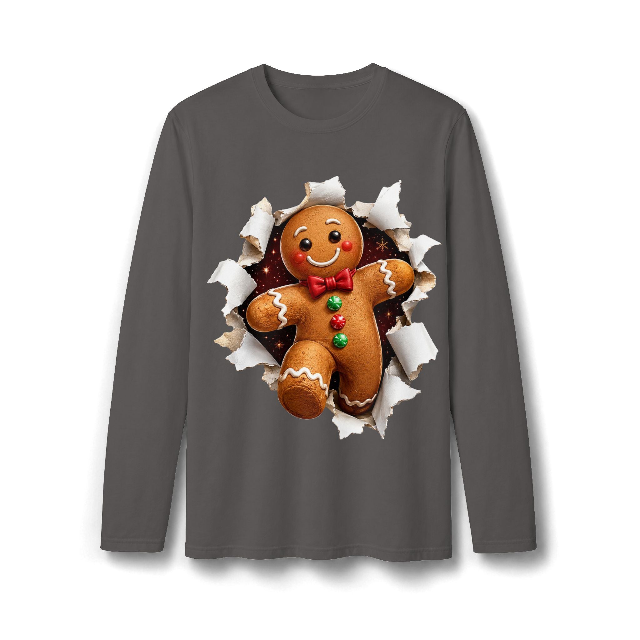 Gingerbread Man Christmas Long Sleeve T-Shirt