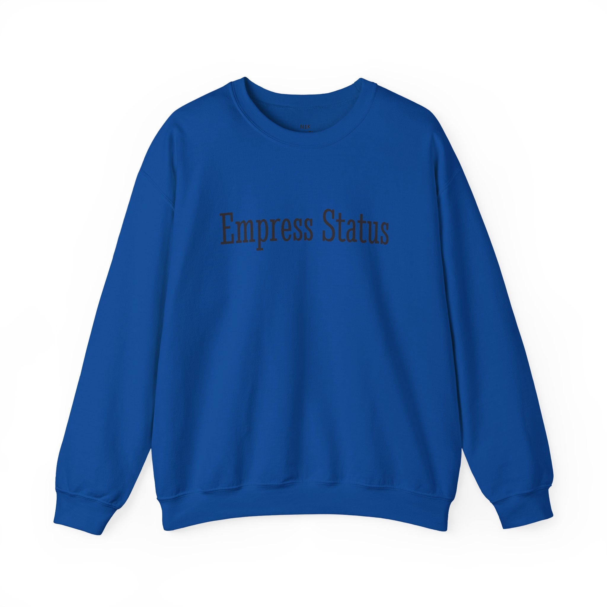Empress Status Black Glitter Print Unisex Heavy Blend™ Crewneck Sweatshirt