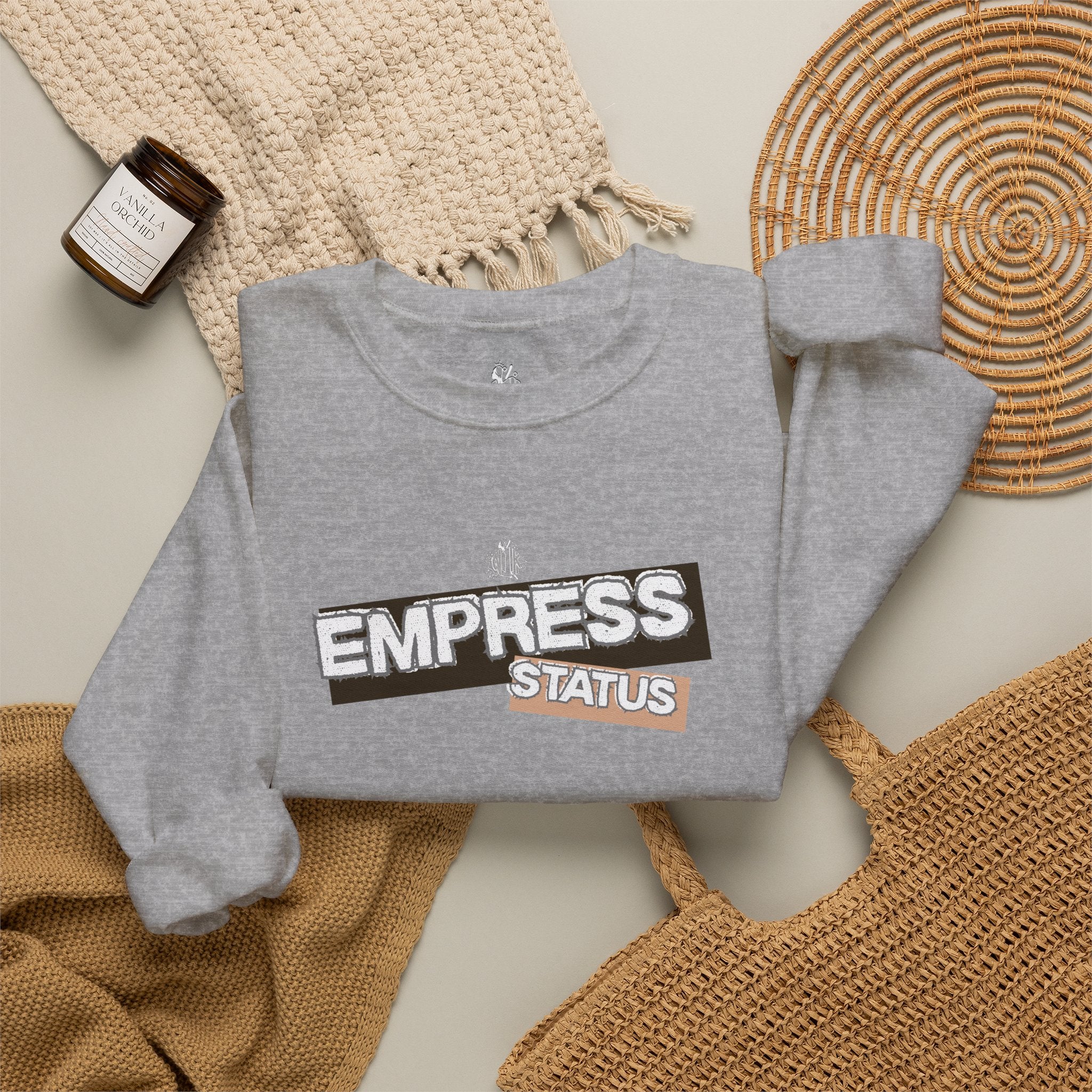 Empress Status Graphic Sweatshirt — Bold Feminine Statement Sweatshirt
