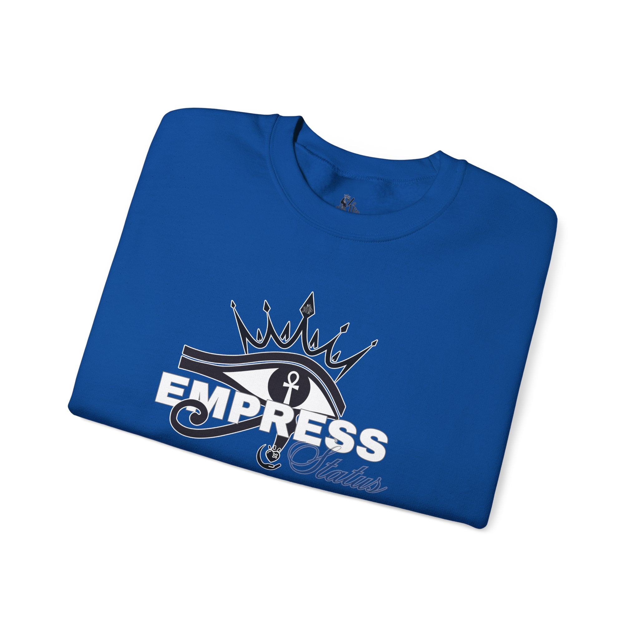 Eye of Horus Crown Empress Sweatshirt — Egyptian Protective Symbol Tee