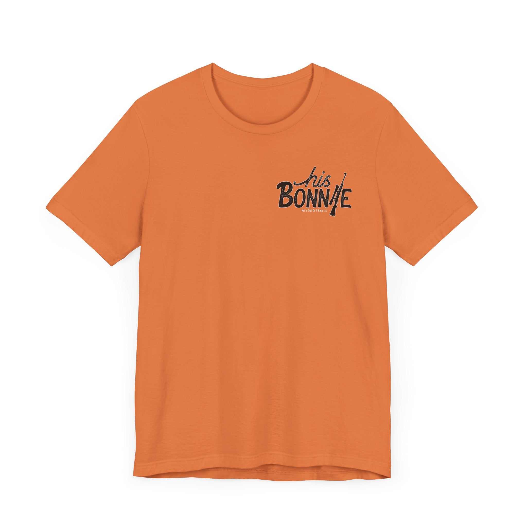 His Bonnie to Her Clyde Valentine Casual Soft Unisex Jersey Crew Neck T-ShirtClyde Valentine Casual Soft Unisex Jersey Crew Neck Short Sleeve Tee Express Delivery