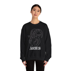 Aries Zodiac Unisex Casual Crewneck Sweatshirt