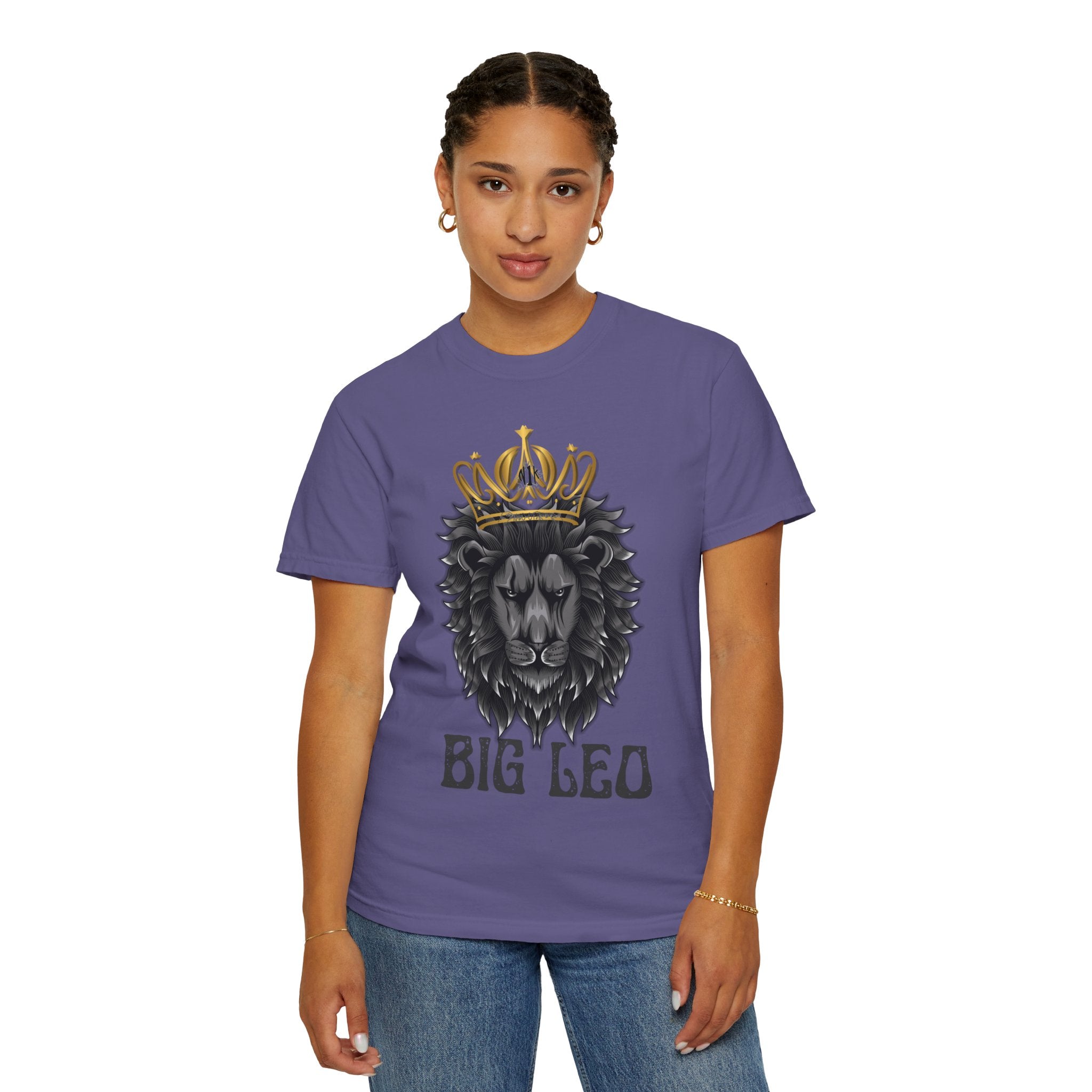 Big Leo Lion Graphic T-Shirt, Unisex Tee, Animal Lover Gift, Birthday Shirt, Astrology Apparel, Comfortable Everyday Wear