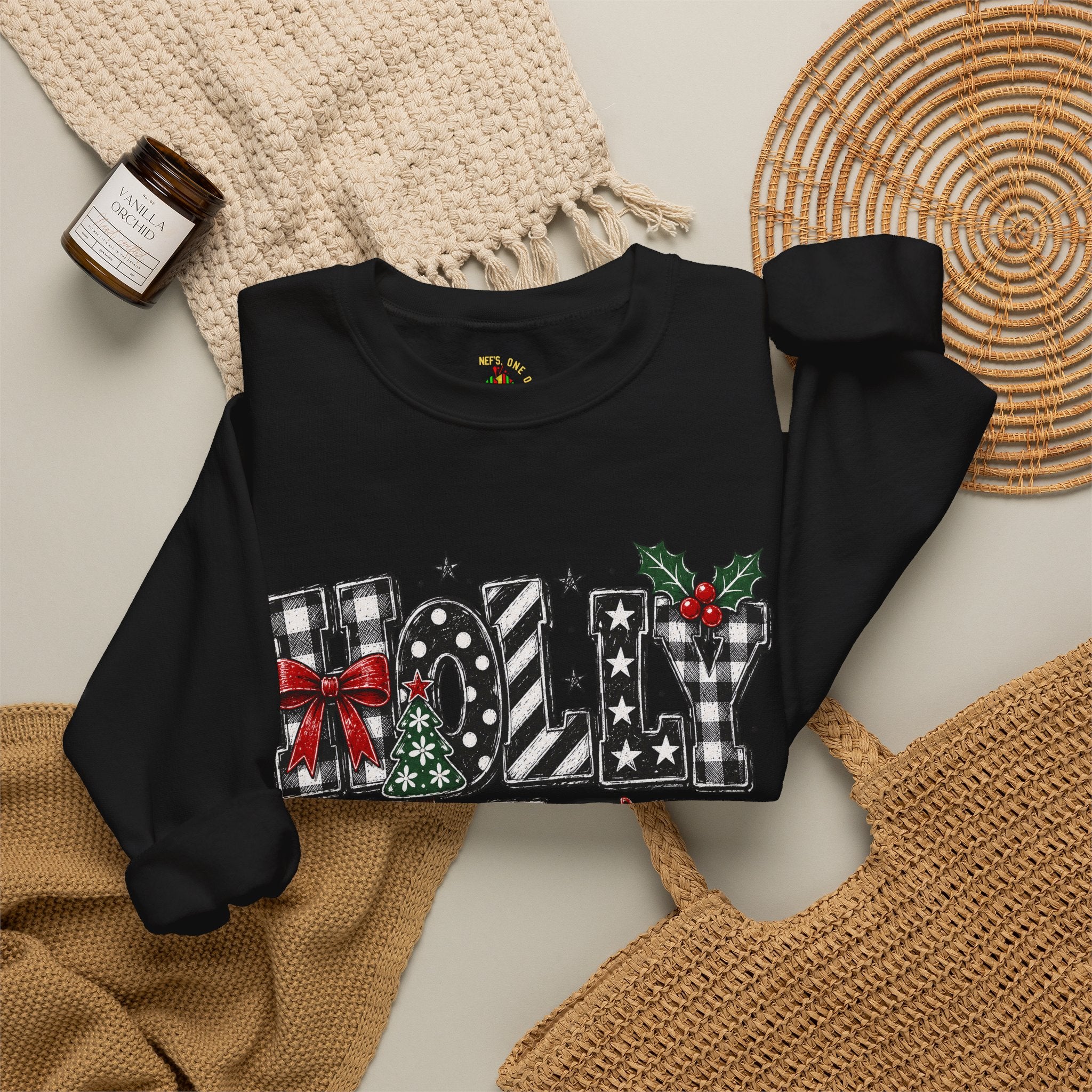 Merry Noel Christmas Reindeer Crewneck Sweatshirt