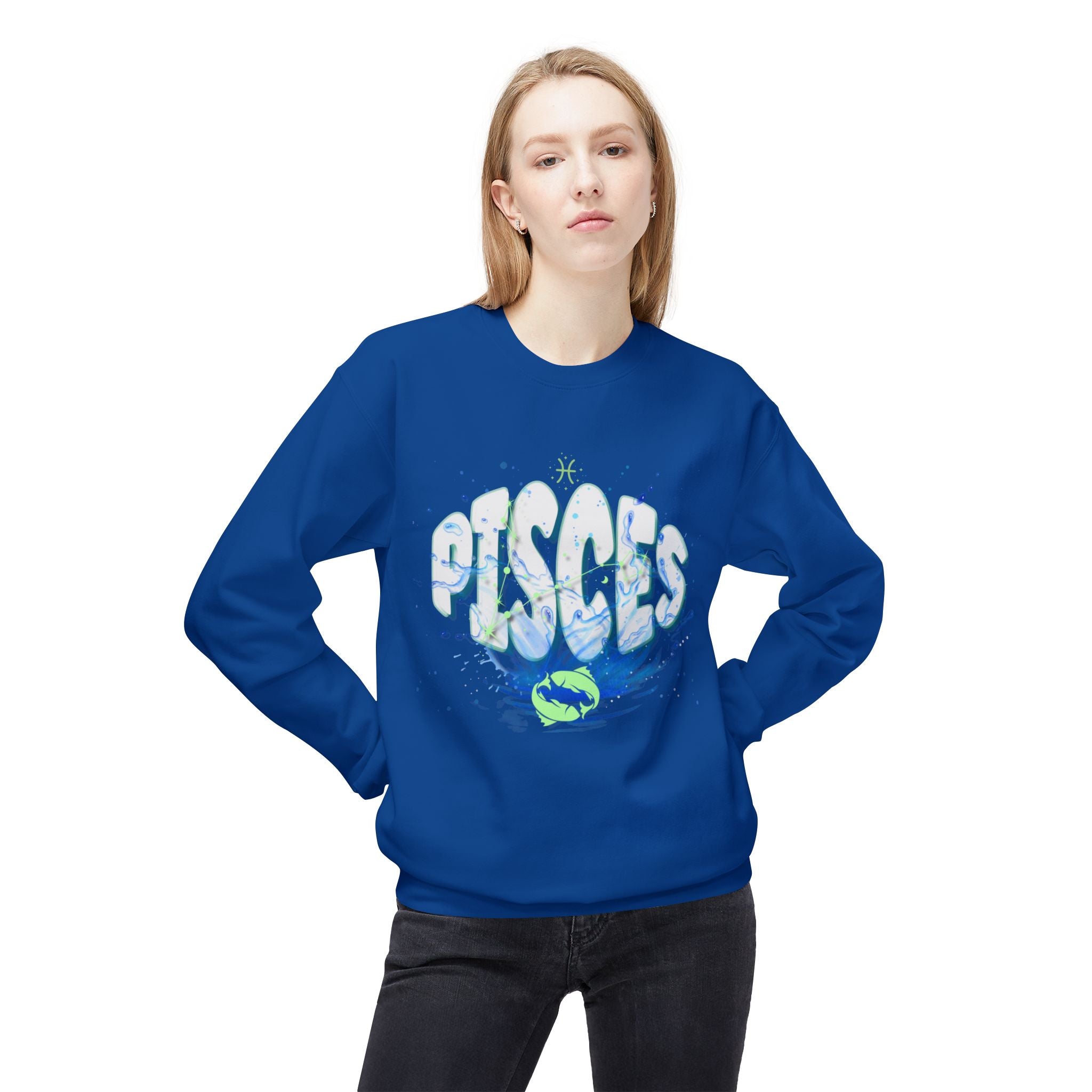 Pisces Water Zodiac Sweatshirt — Pisces Sign Crewneck