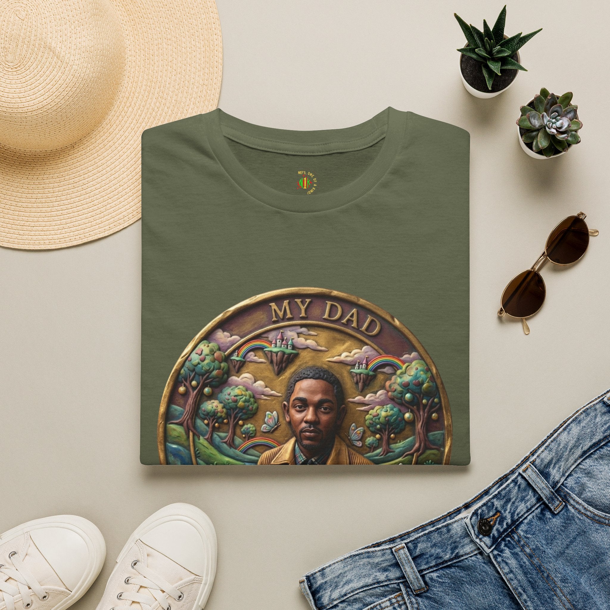 Todd Another Customized My Dad Portrait Coin Tee Graphic T-Shirt