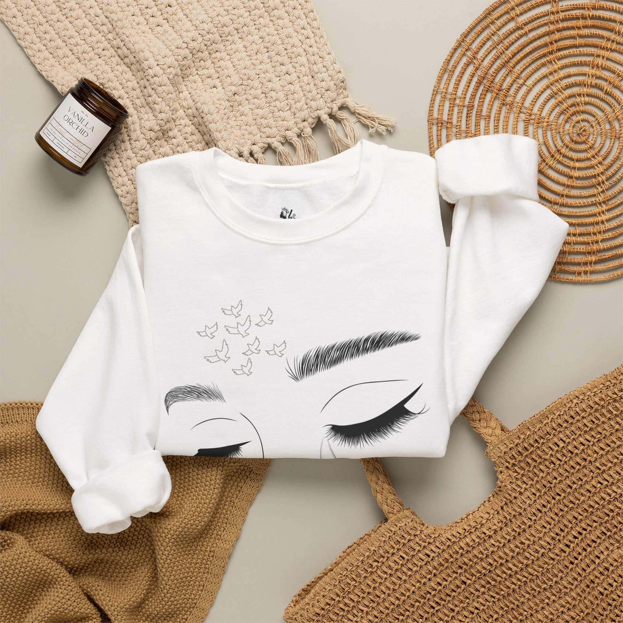 Tearful Eyes Crewneck Sweatshirt — Remember To Remember To Never Forget'