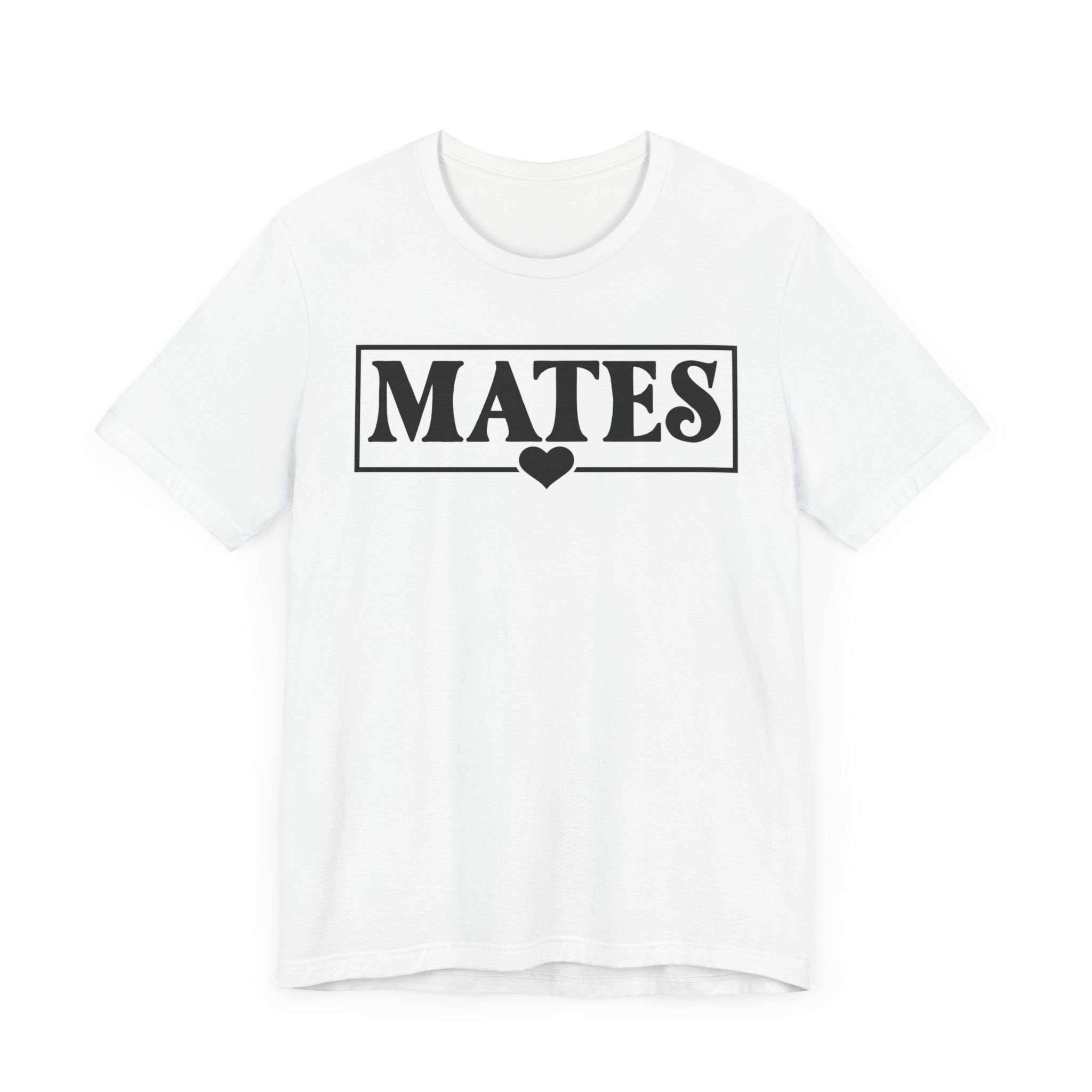 Mates with Soul Valentine Casual Soft Unisex Jersey Crew Neck Short Sleeve Tee
