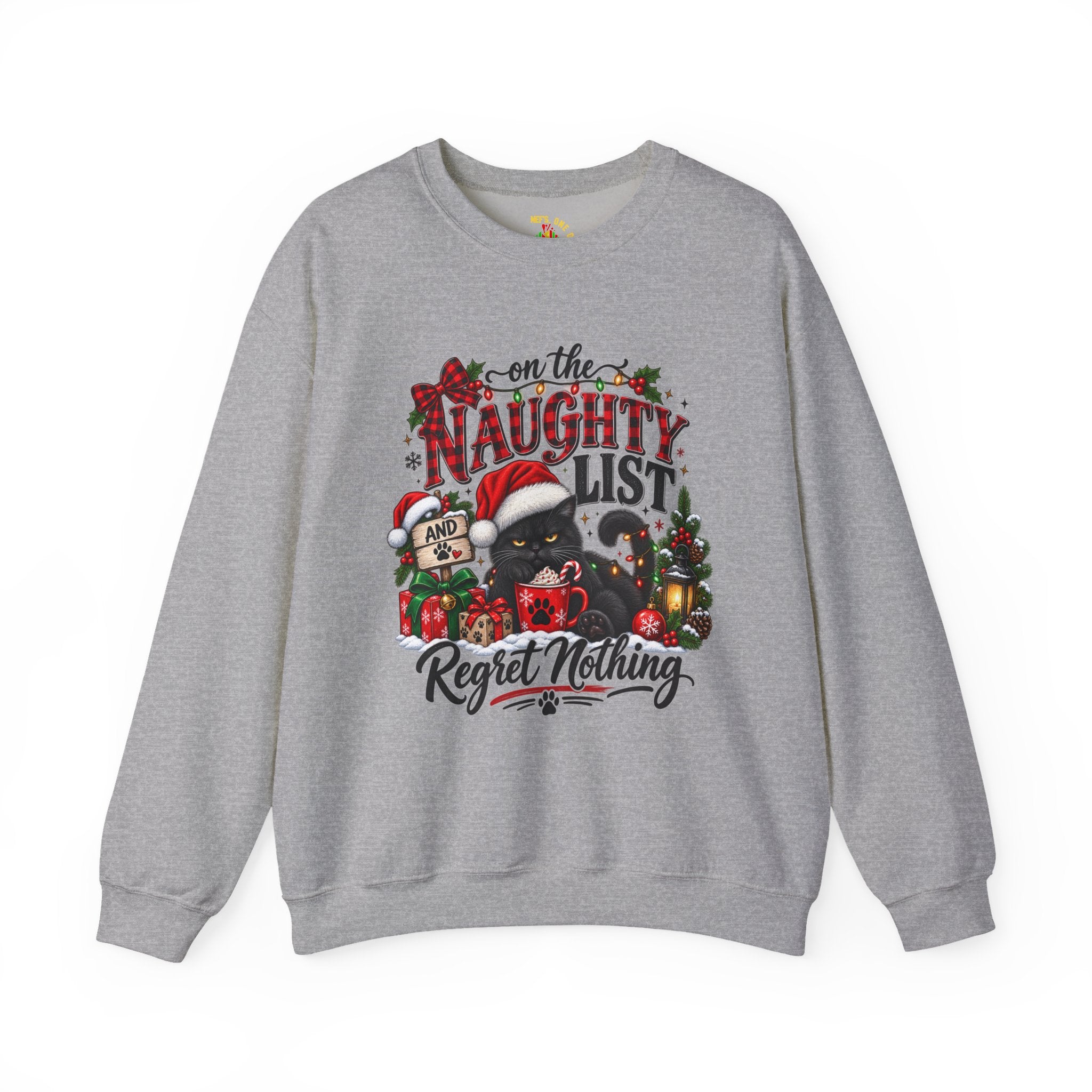 On the Naughty List Christmas Crewneck Sweatshirt
