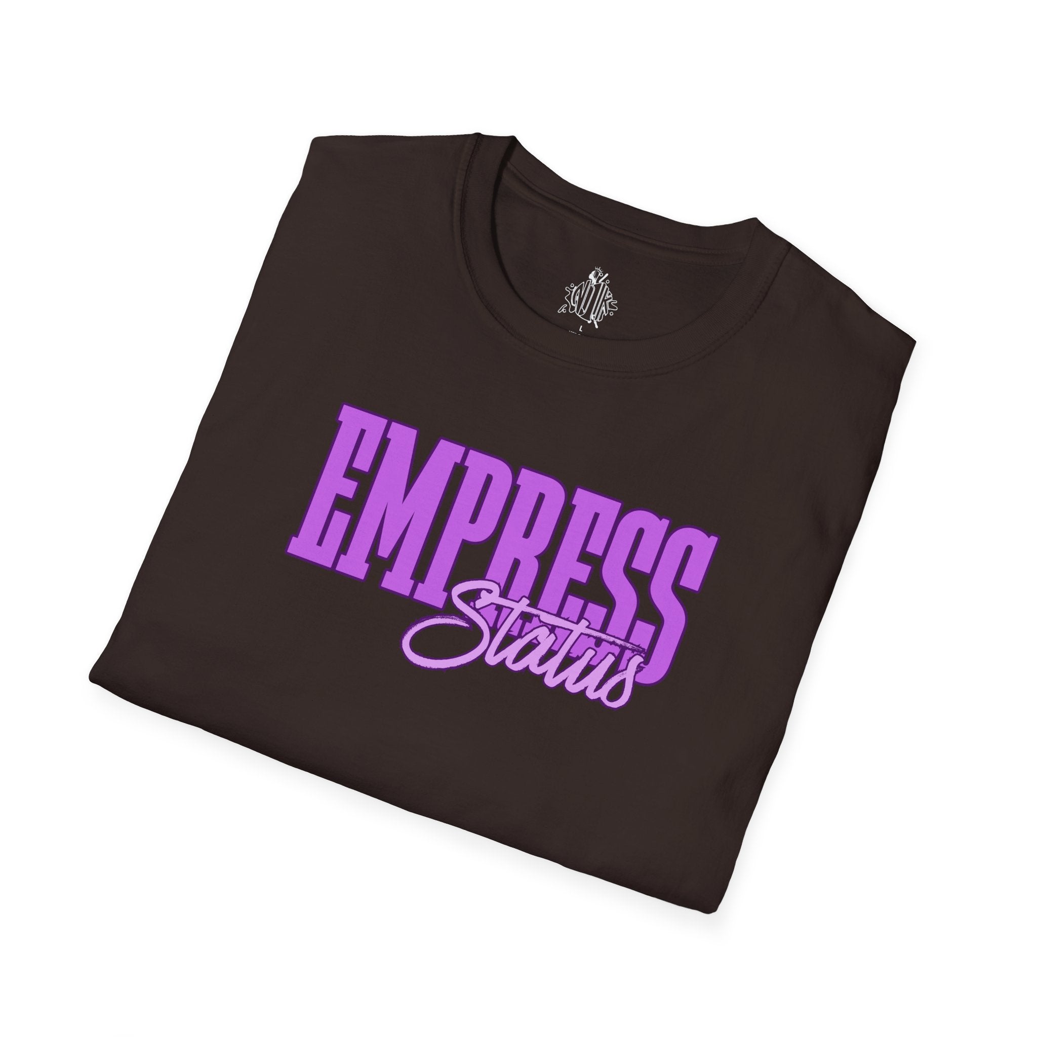 Bold Purple Print Empress Status T-shirt