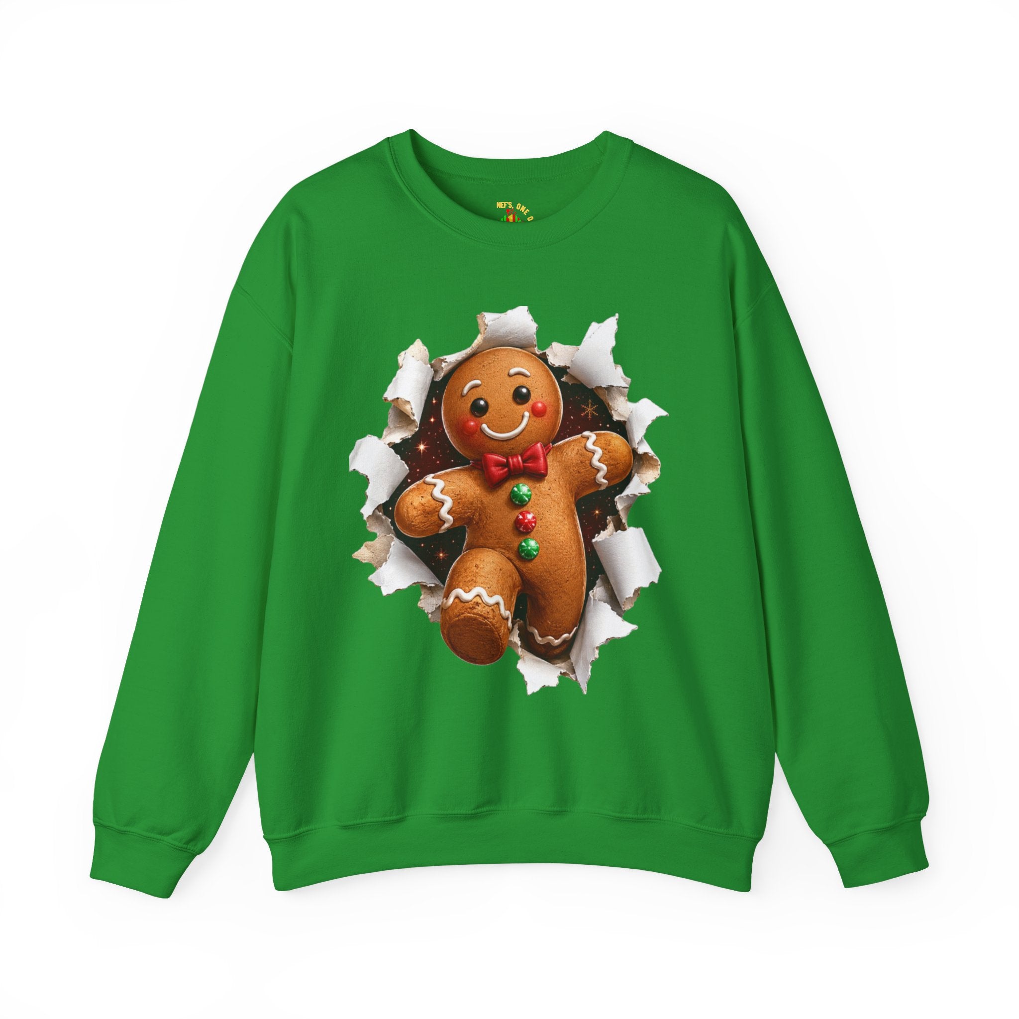 Gingerbread Man Christmas Crewneck Sweatshirt