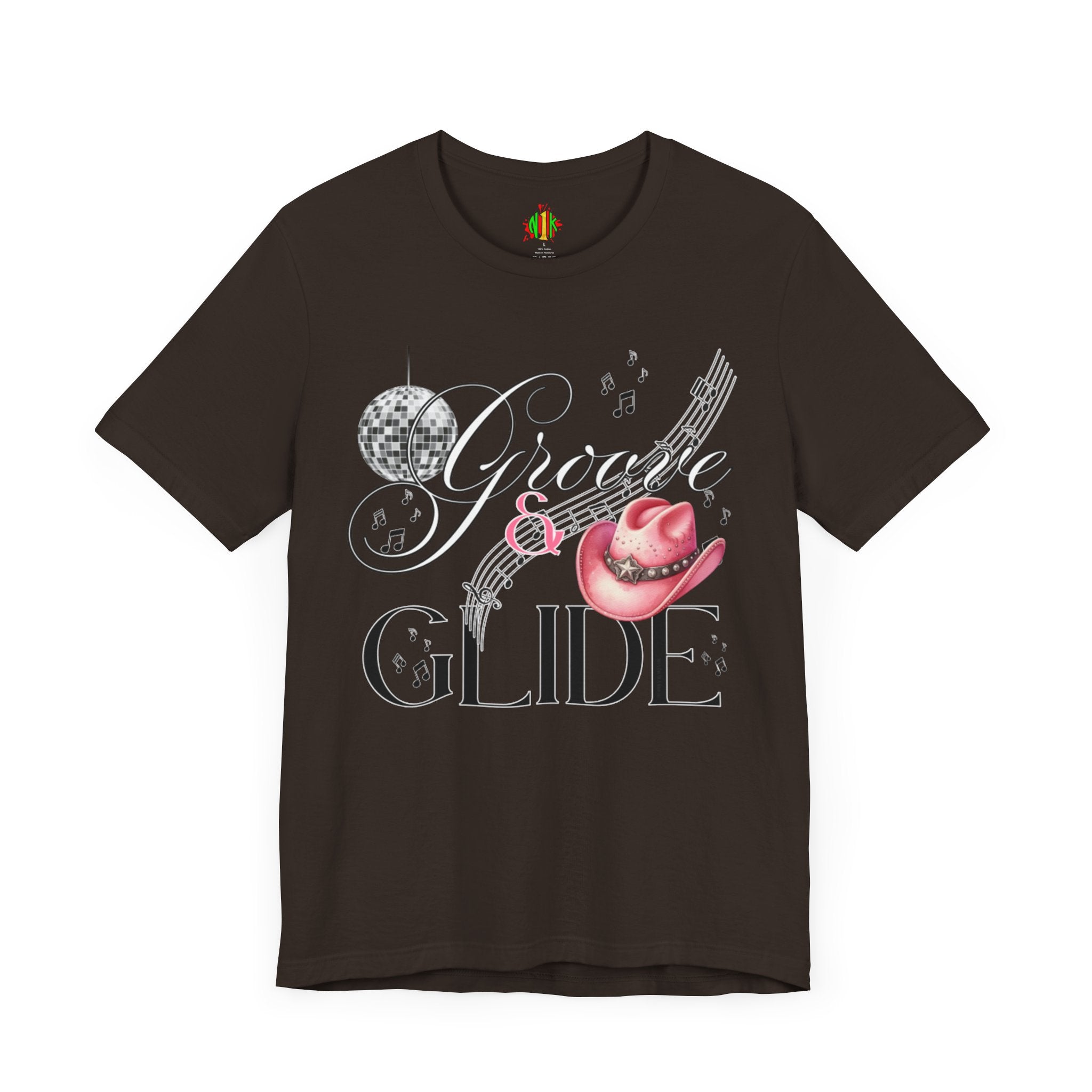 Groovy Glide Unisex Jersey Tee - Fun Retro Music VibesT-ShirtUnisex Jersey Tee