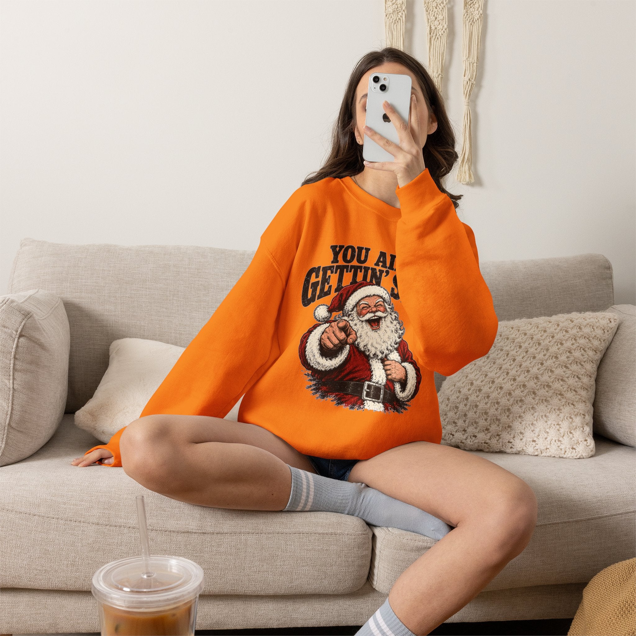 You Ain’t Gettin’ Sh*t Santa Christmas Sweatshirt
