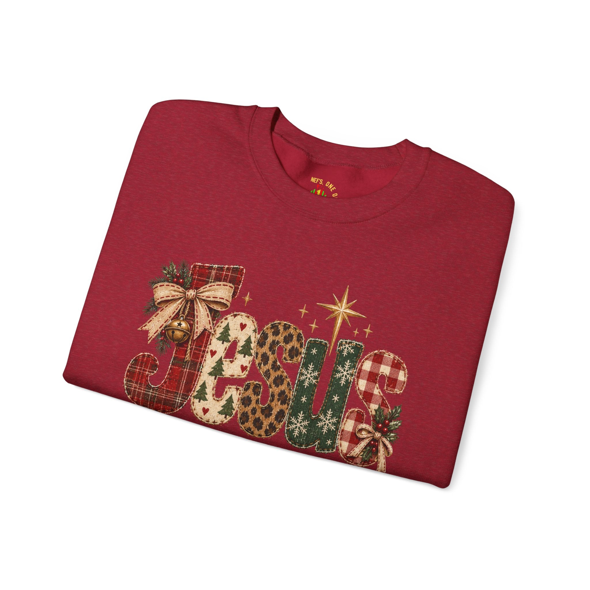 Festive Christmas Reindeer Crewneck Sweatshirt