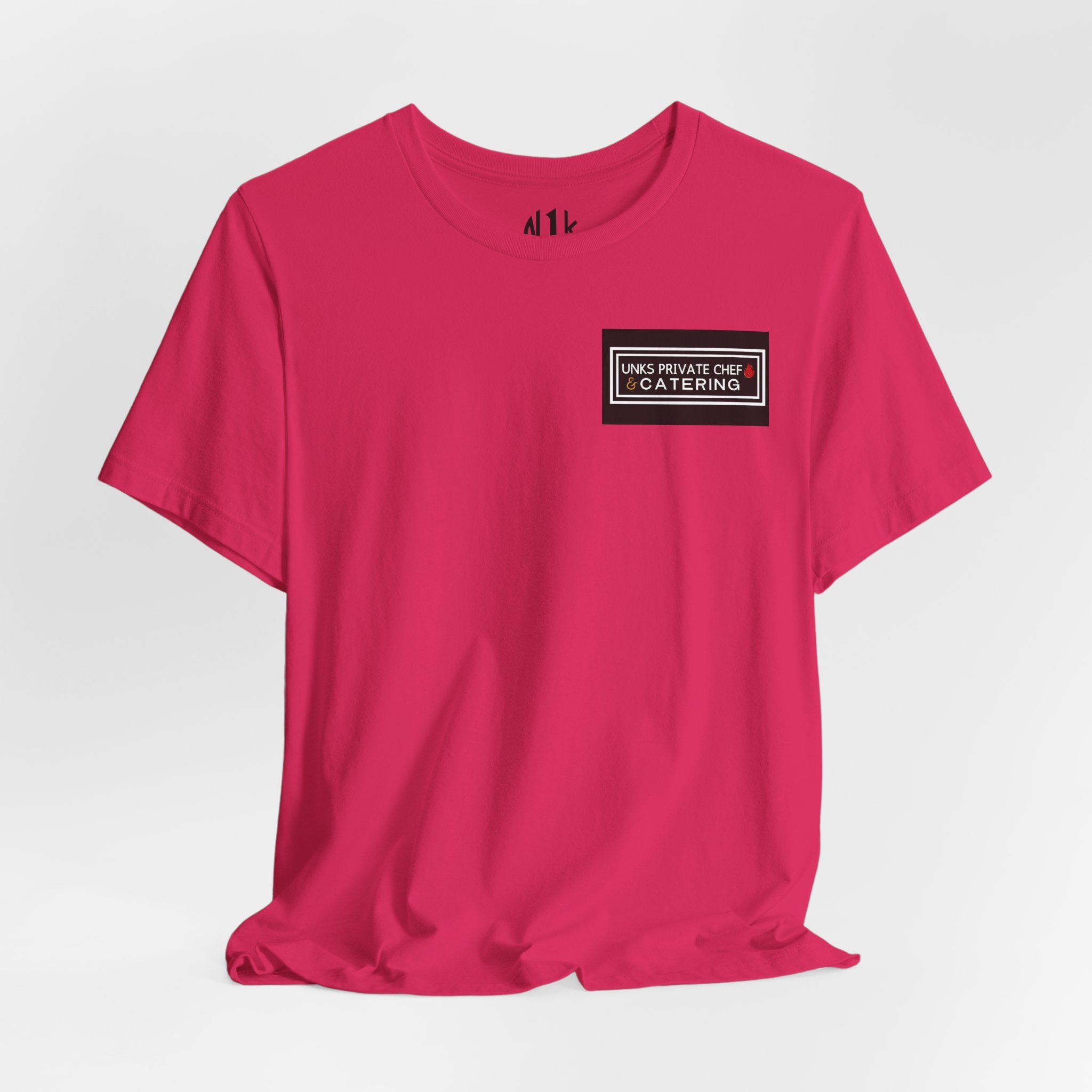 Unks Catering Custom Casual Unisex Tee for Every Occasion, Short Sleeve Shirt, Great for Gifts, Summer Wear, Everyday Comfort