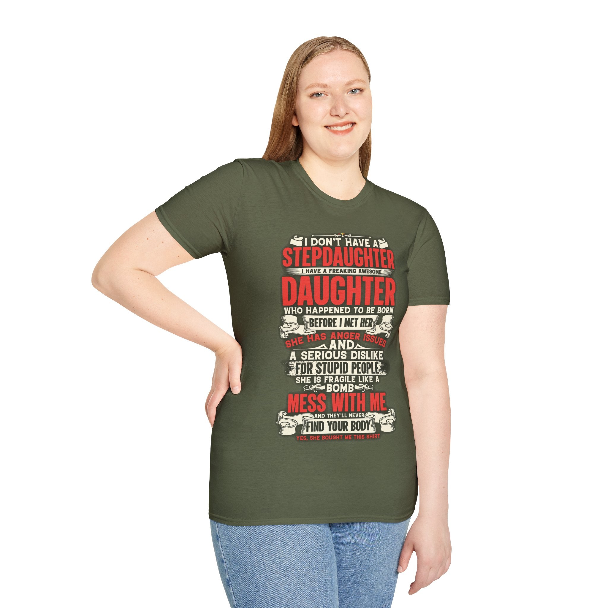 The love of a stepdaughter from a Stepfather Short Sleeve Tee