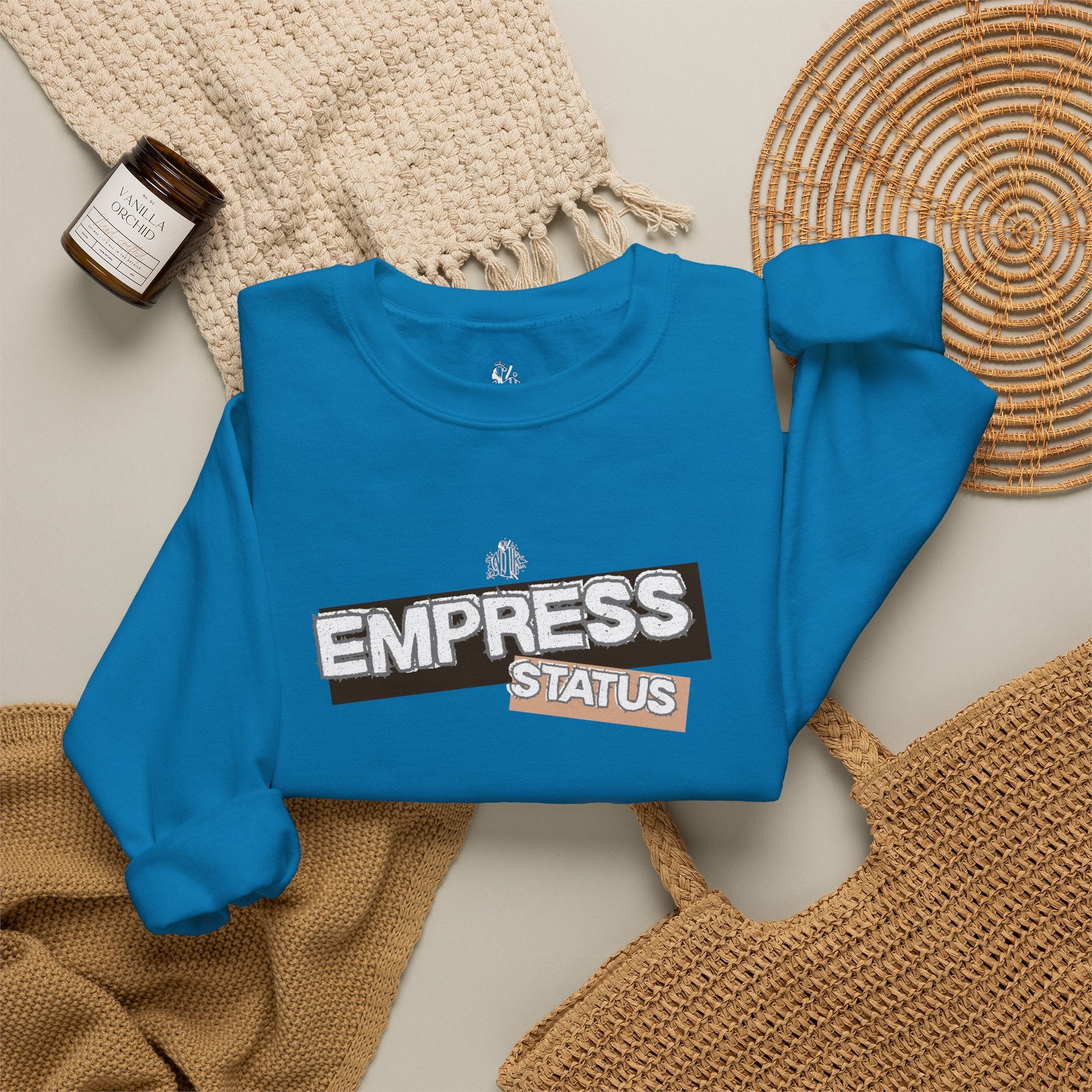 Empress Status Graphic Sweatshirt — Bold Feminine Statement Sweatshirt
