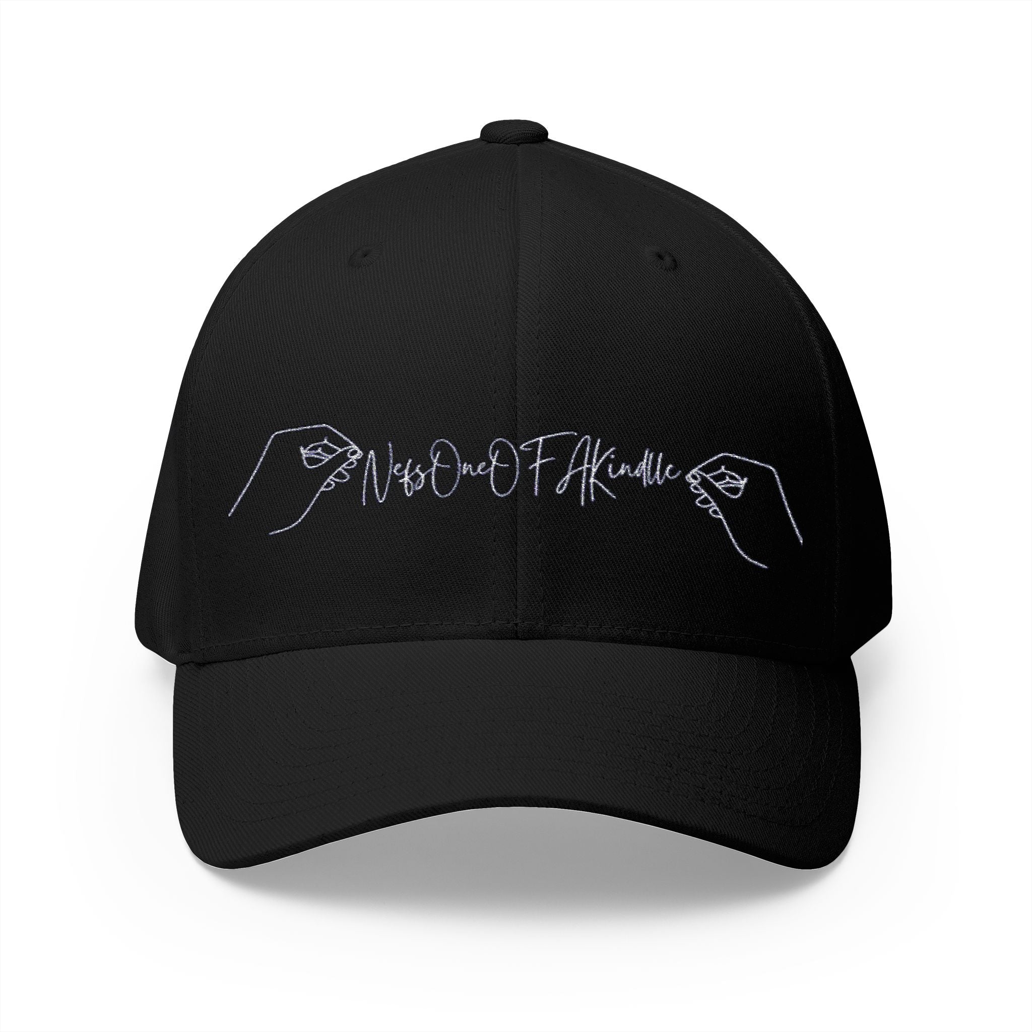 Nefs One Of A Kind Hand-Embroidered Closed-Back Cap, Casual Gift for Him or Her, Trendy Accessories for Everyday Wear