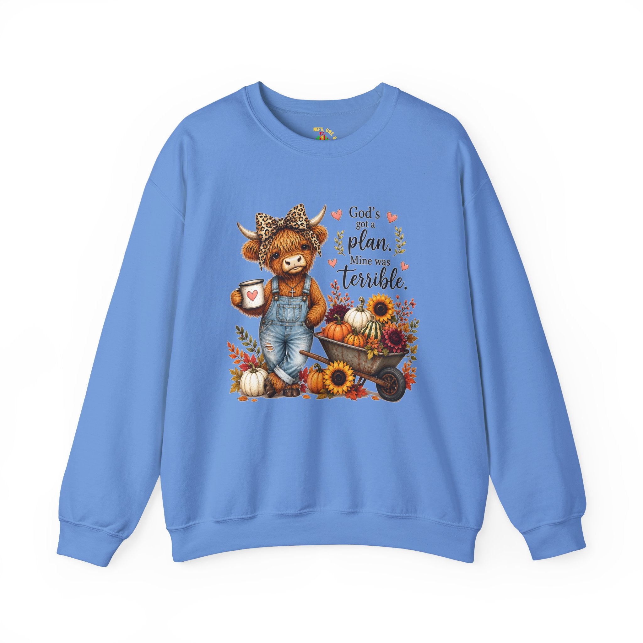 God’s Plan, Mine Was Terrible Bear Fall Crewneck Sweatshirt