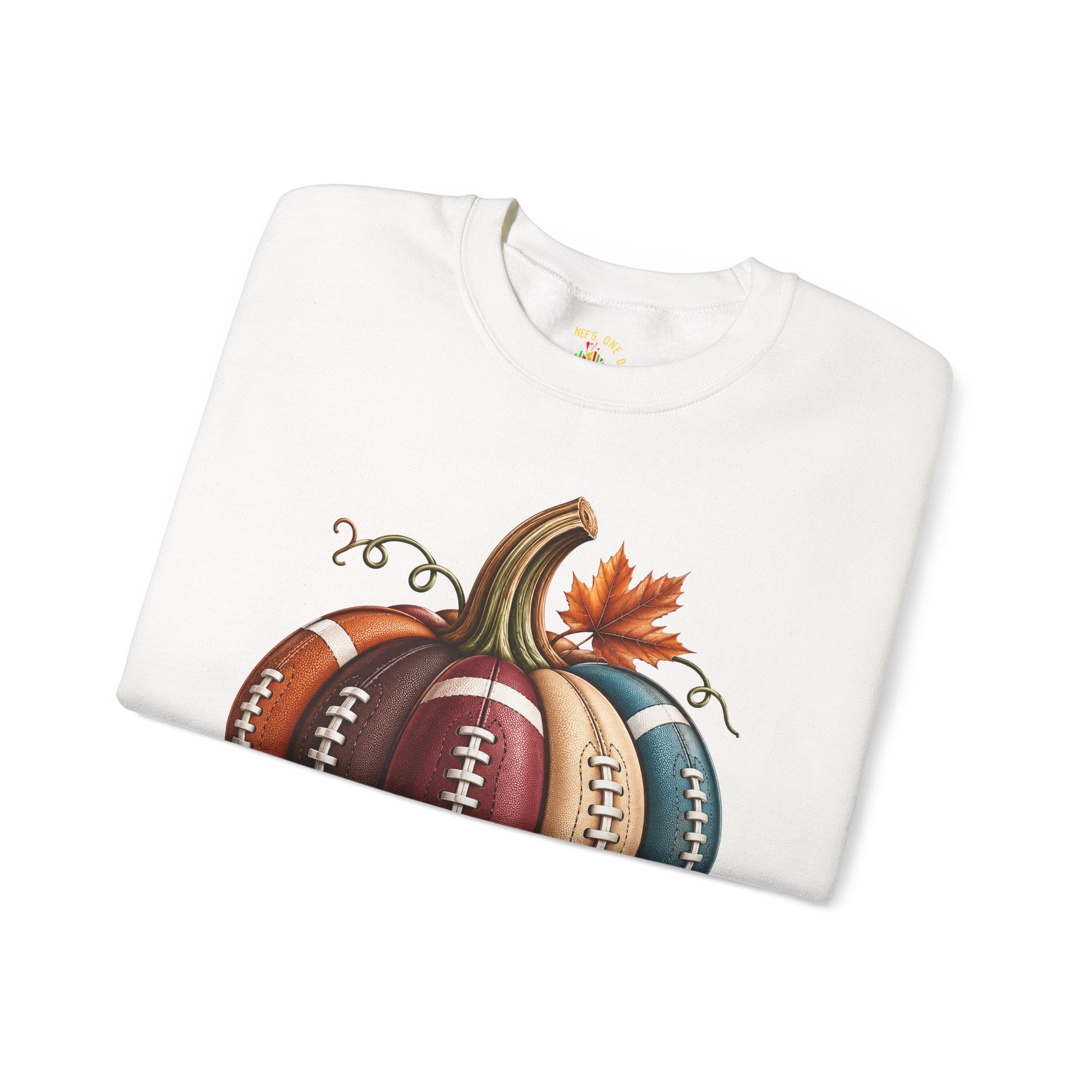Fall Football Pumpkin Crewneck Sweatshirt