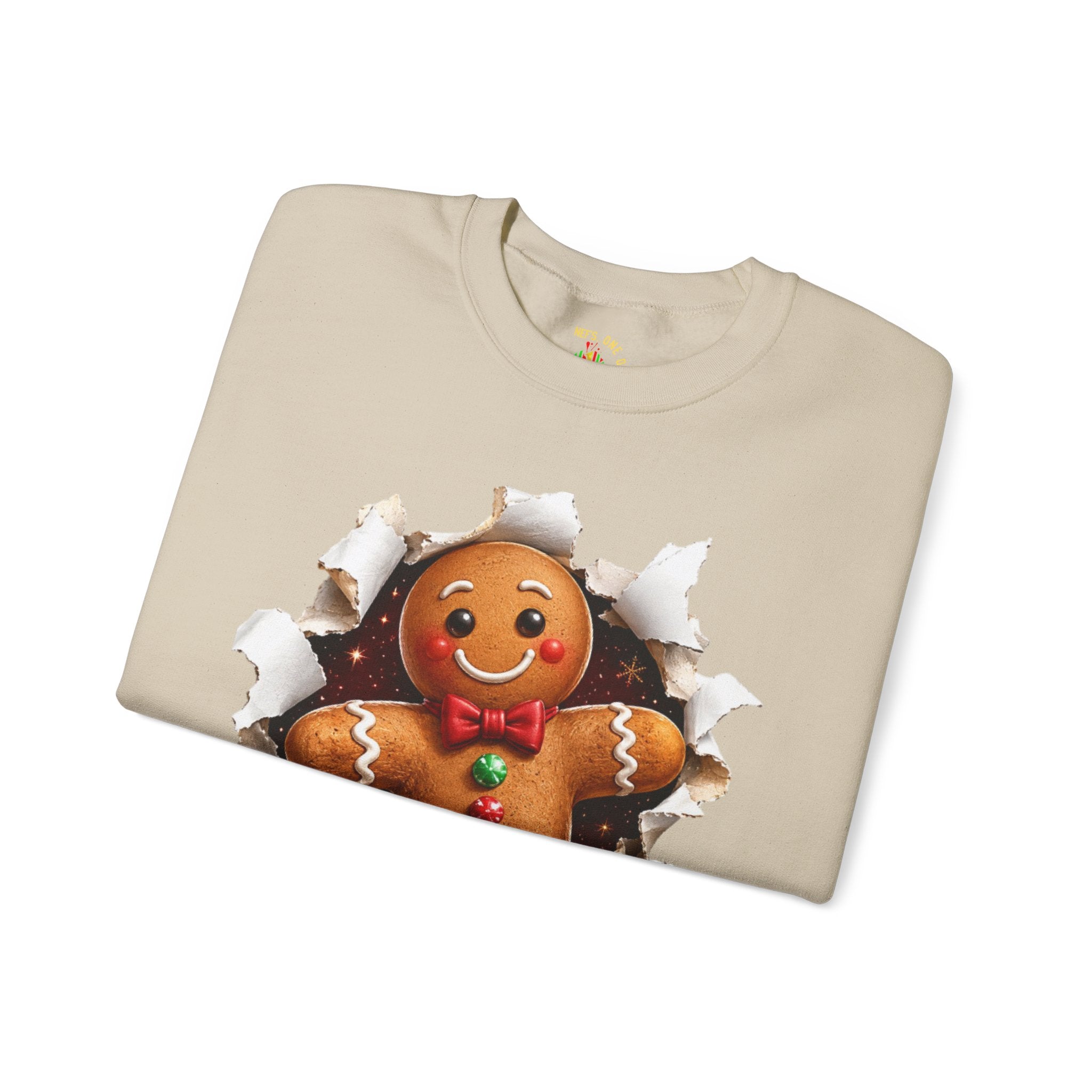 Gingerbread Man Christmas Crewneck Sweatshirt