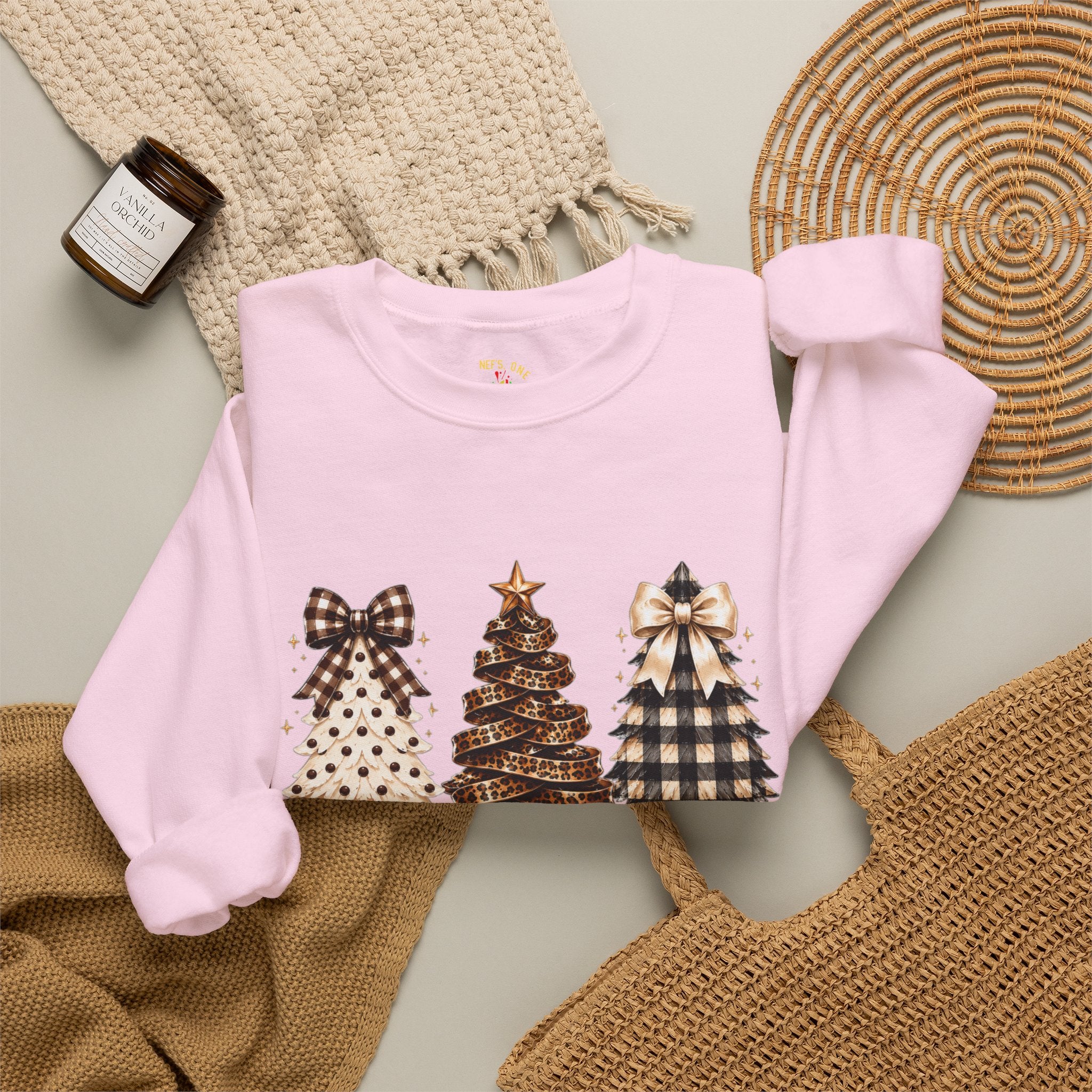 Merry Christmas Christmas Tree Crewneck Sweatshirt