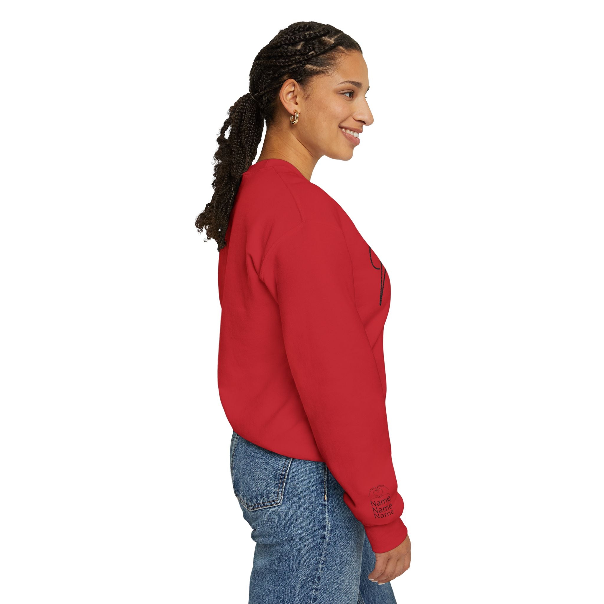Mom Est. Year Embroidered Customizable Crewneck Sweatshirt