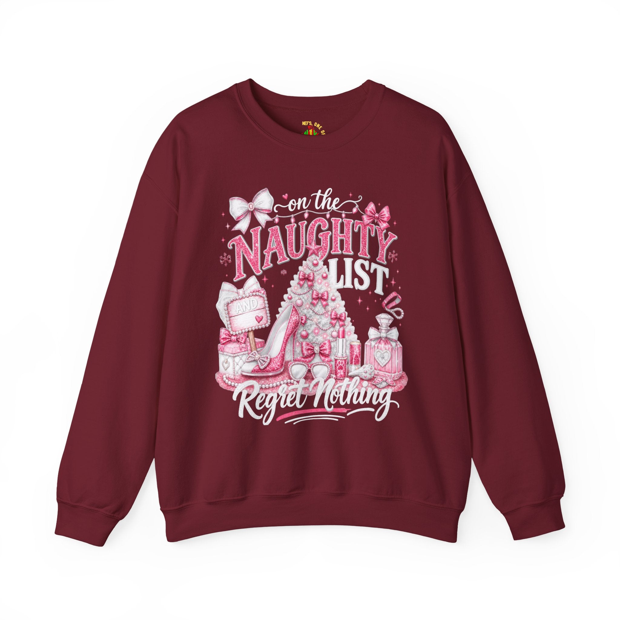 On the Naughty List Christmas Crewneck Sweatshirt