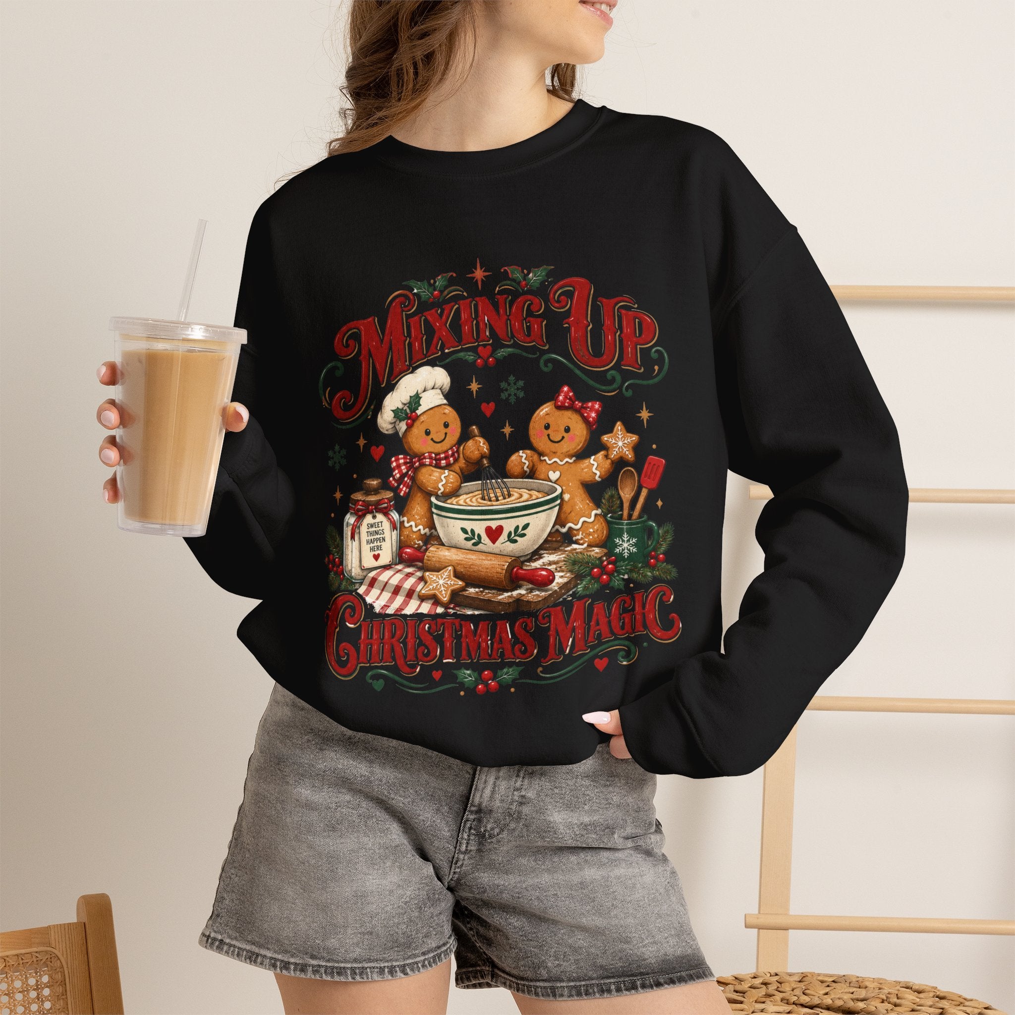Mixing Up Ginger Bread Hot Chocolate Christmas