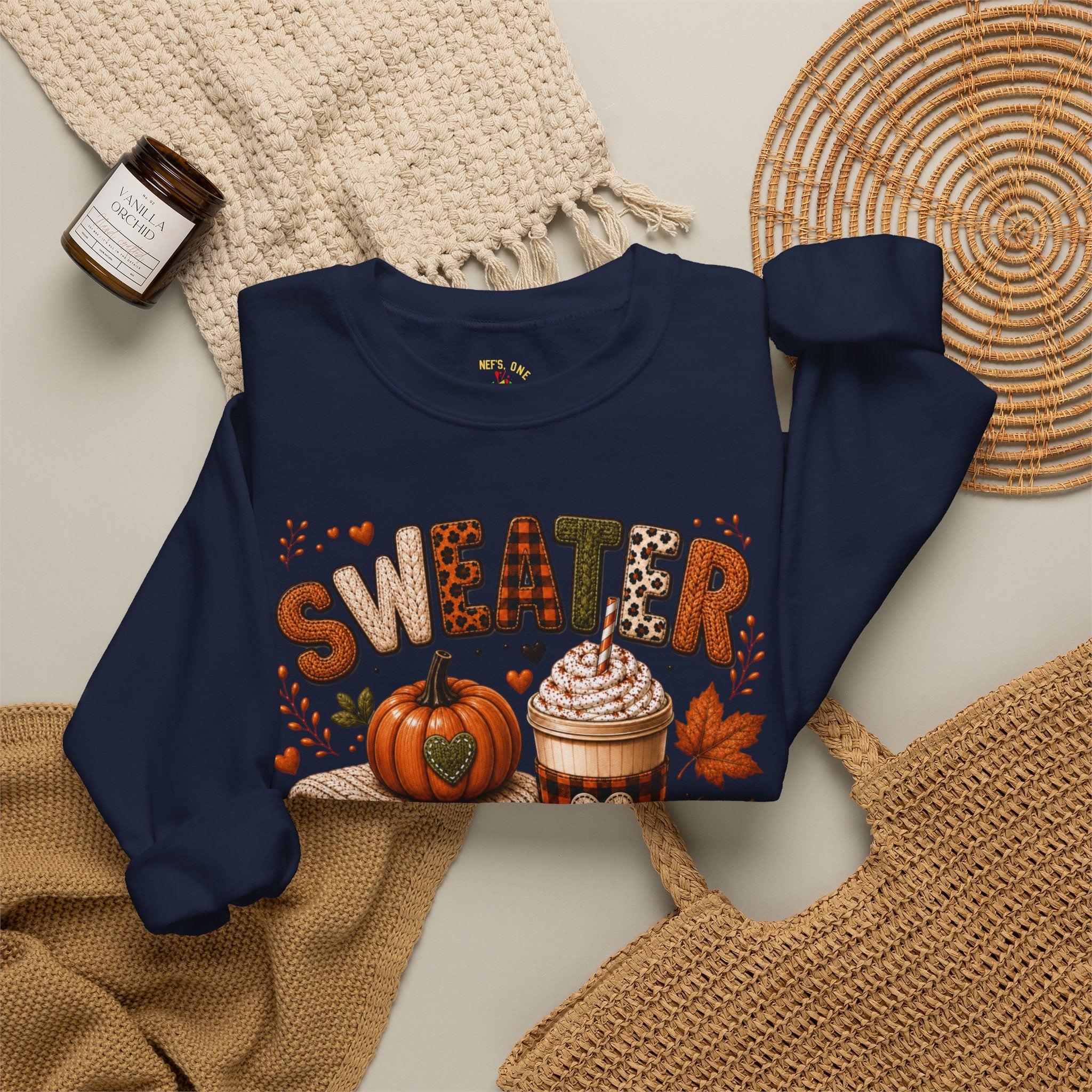 Sweater Weather Autumn Crewneck Sweatshirt