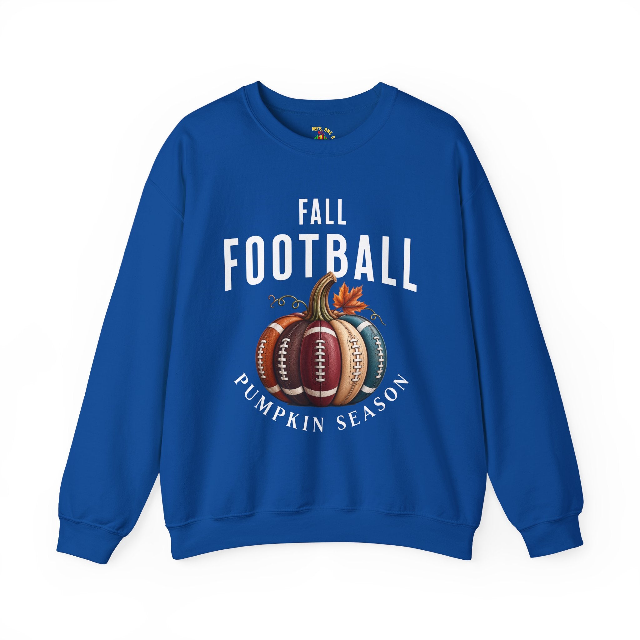 Fall Football Pumpkin Season Crewneck Sweatshirt