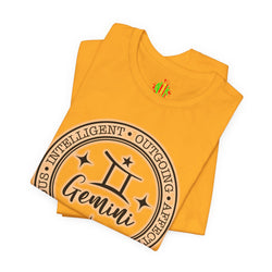 Gemini Zodiac Tee: Stylish Astrology Shirt for Astronomy Lovers, Birthday Gift, Unisex Tee, Horoscope Apparel, Casual Wear