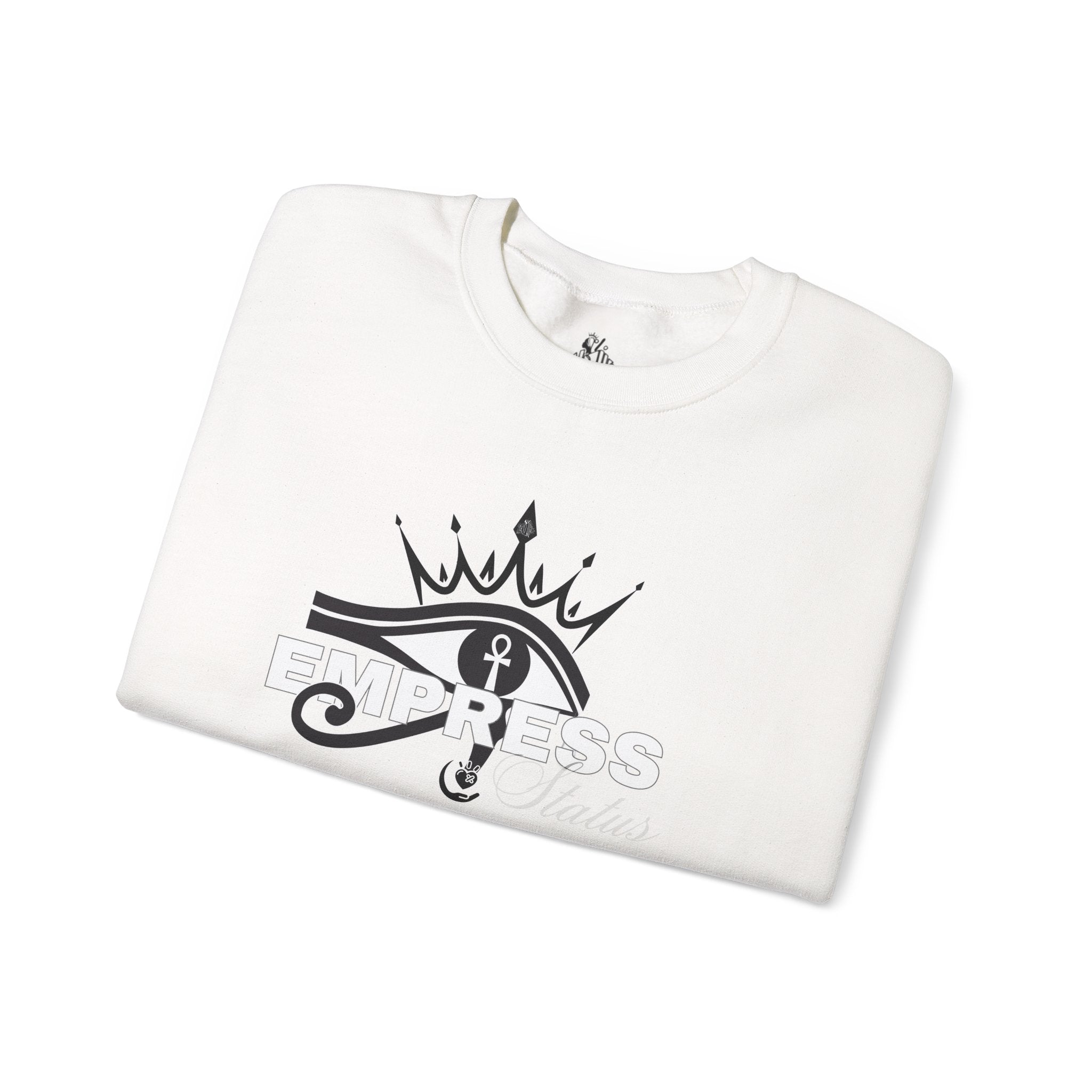 Eye of Horus Crown Empress Sweatshirt — Egyptian Protective Symbol Tee