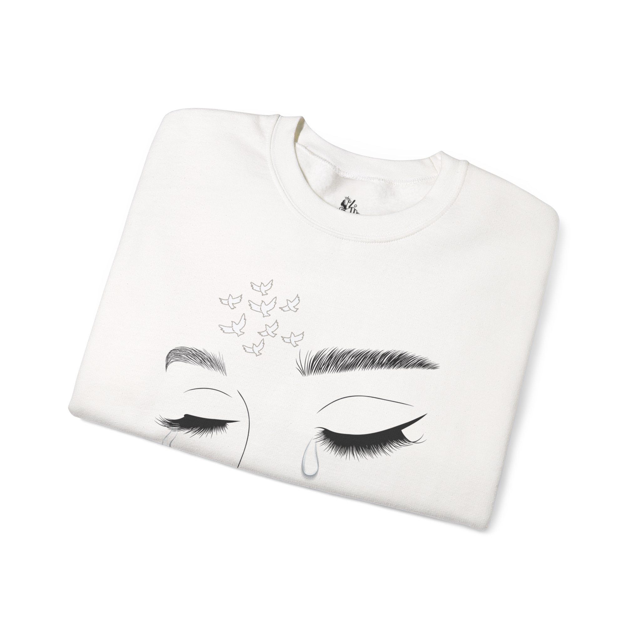 Tearful Eyes Crewneck Sweatshirt — Remember To Remember To Never Forget'