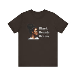 Black, beauty and Brains Sleeve Tee