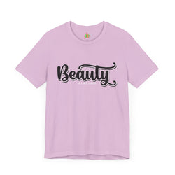 Beauty with the Beast Valentine Casual, Soft Unisex Jersey Short Sleeve Tee