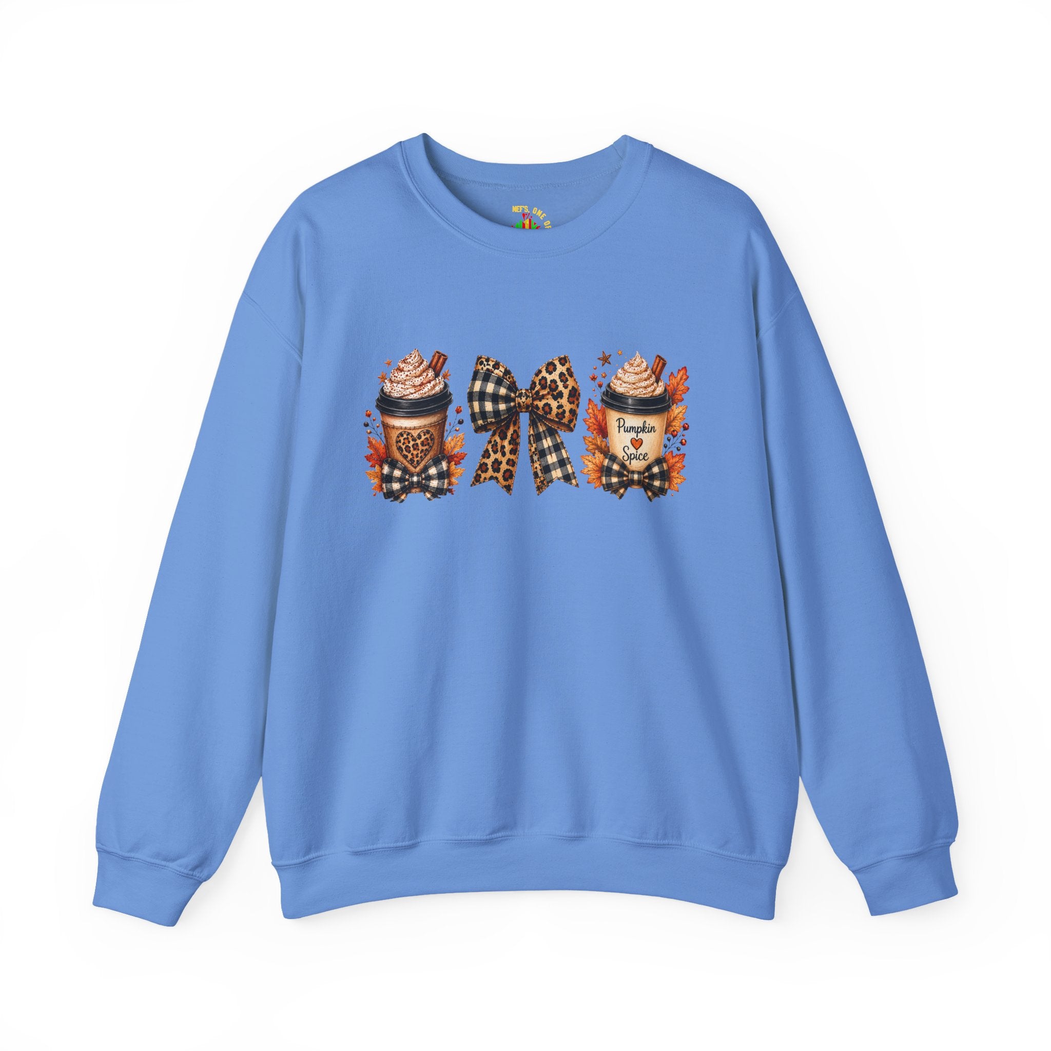 Festive Leopard Bow Christmas Crewneck Sweatshirt