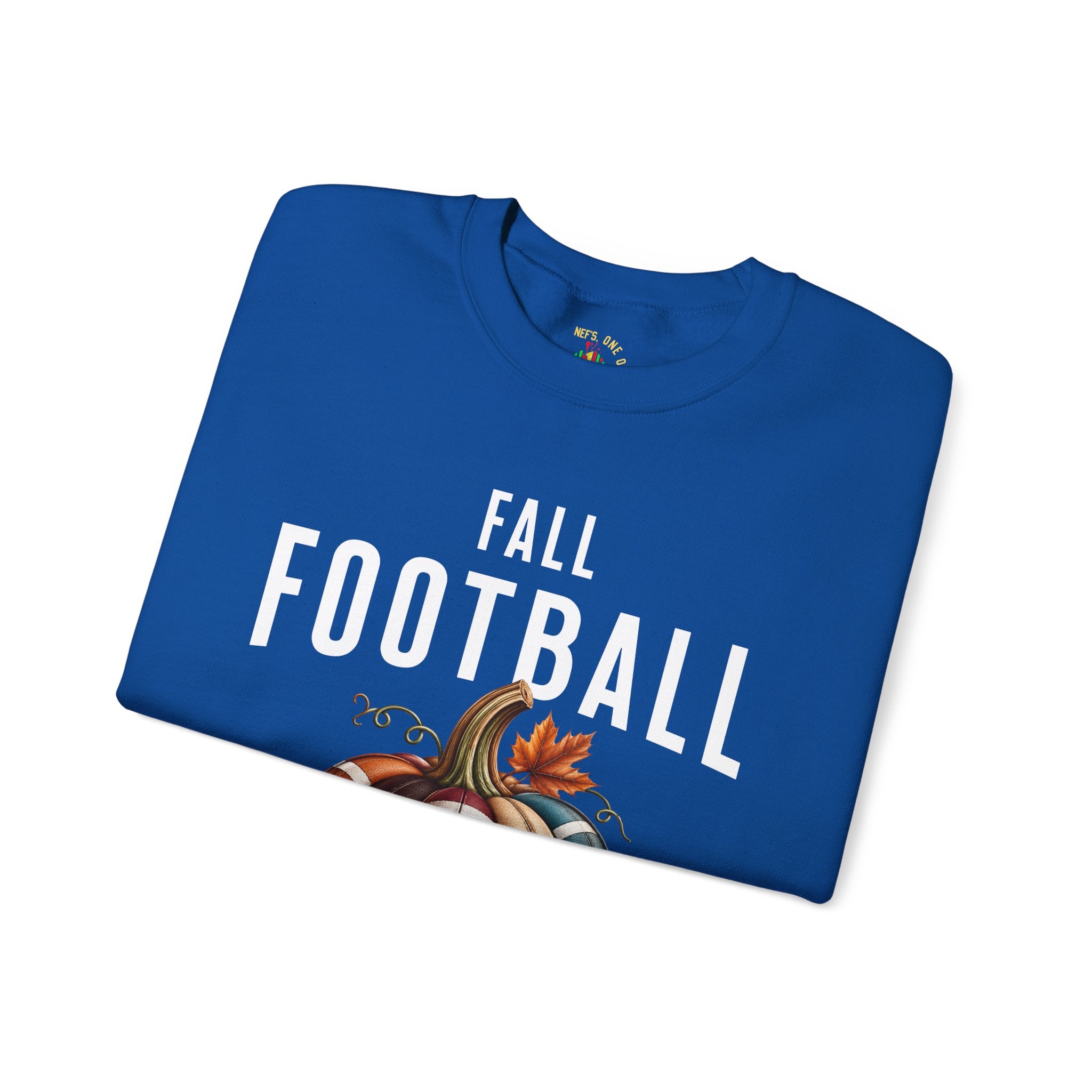 Fall Football Pumpkin Season Crewneck Sweatshirt