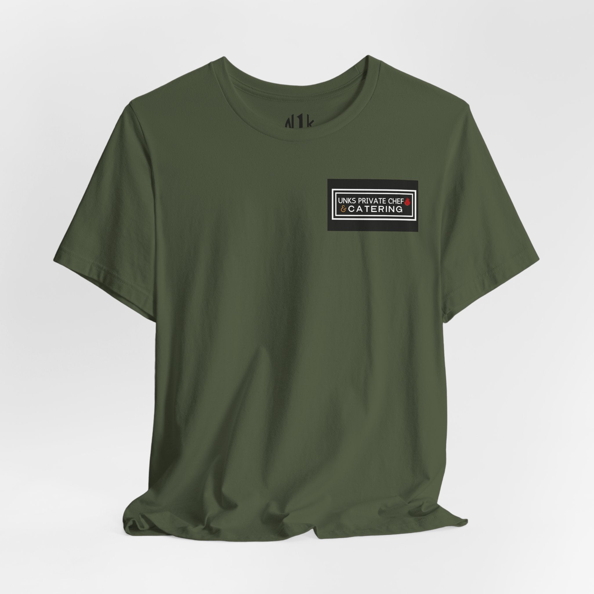 Unks Catering Custom Casual Unisex Tee for Every Occasion, Short Sleeve Shirt, Great for Gifts, Summer Wear, Everyday Comfort