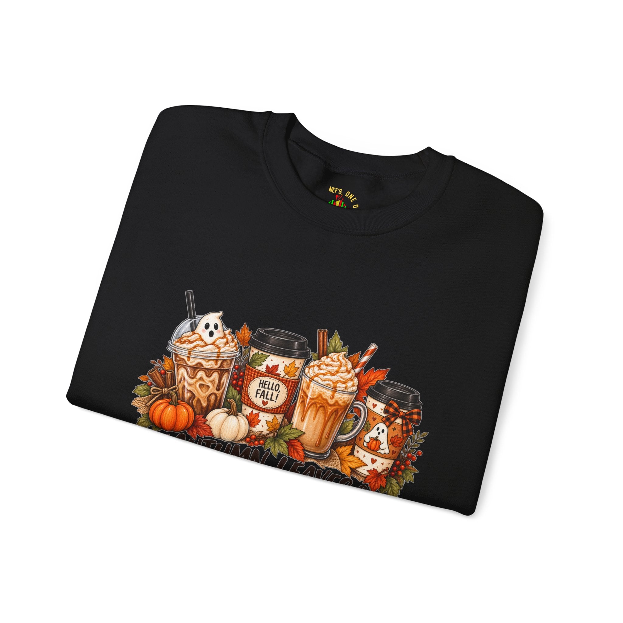 Autumn Leaves & Coffee Please Sweatshirt