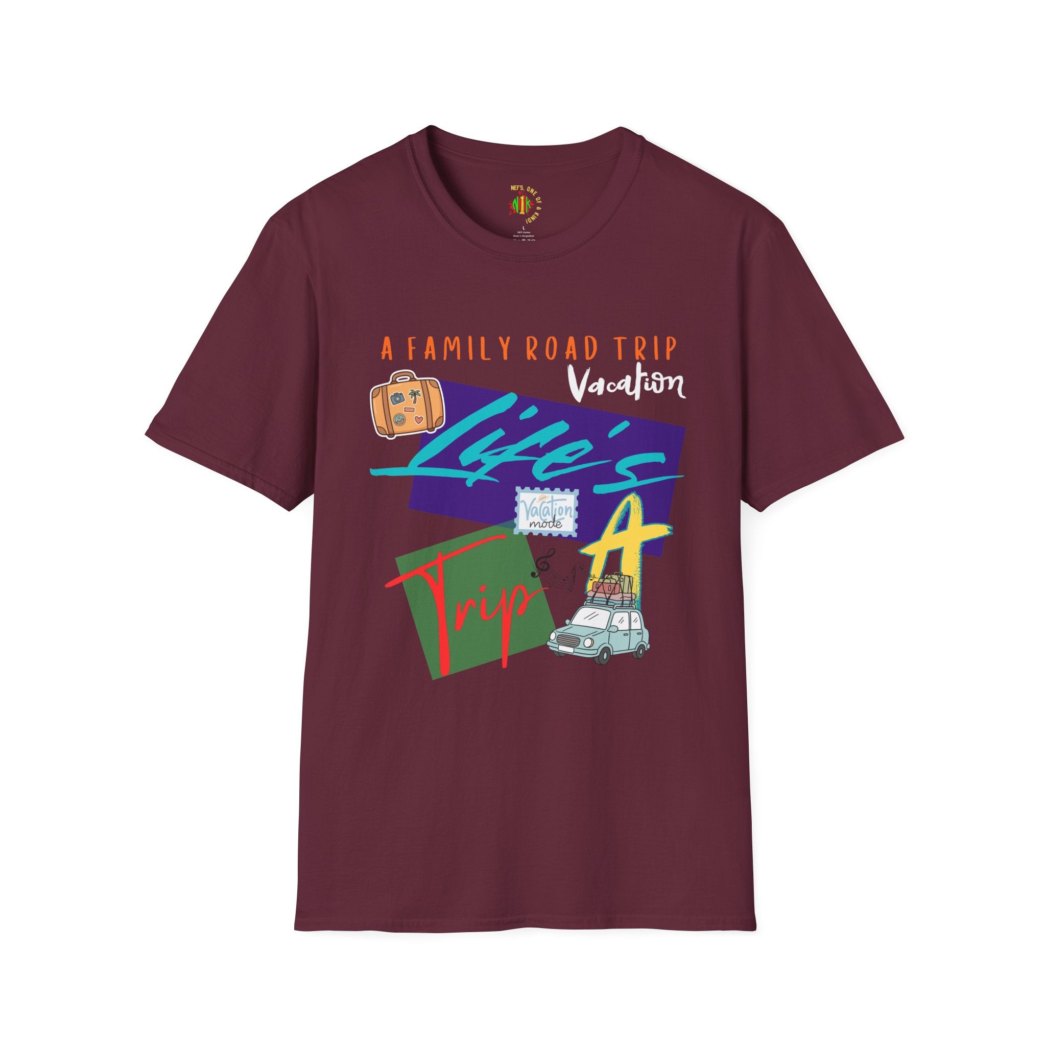 Road Trip T-Shirt — "Life's a Trip" Retro Family Travel Graphic
