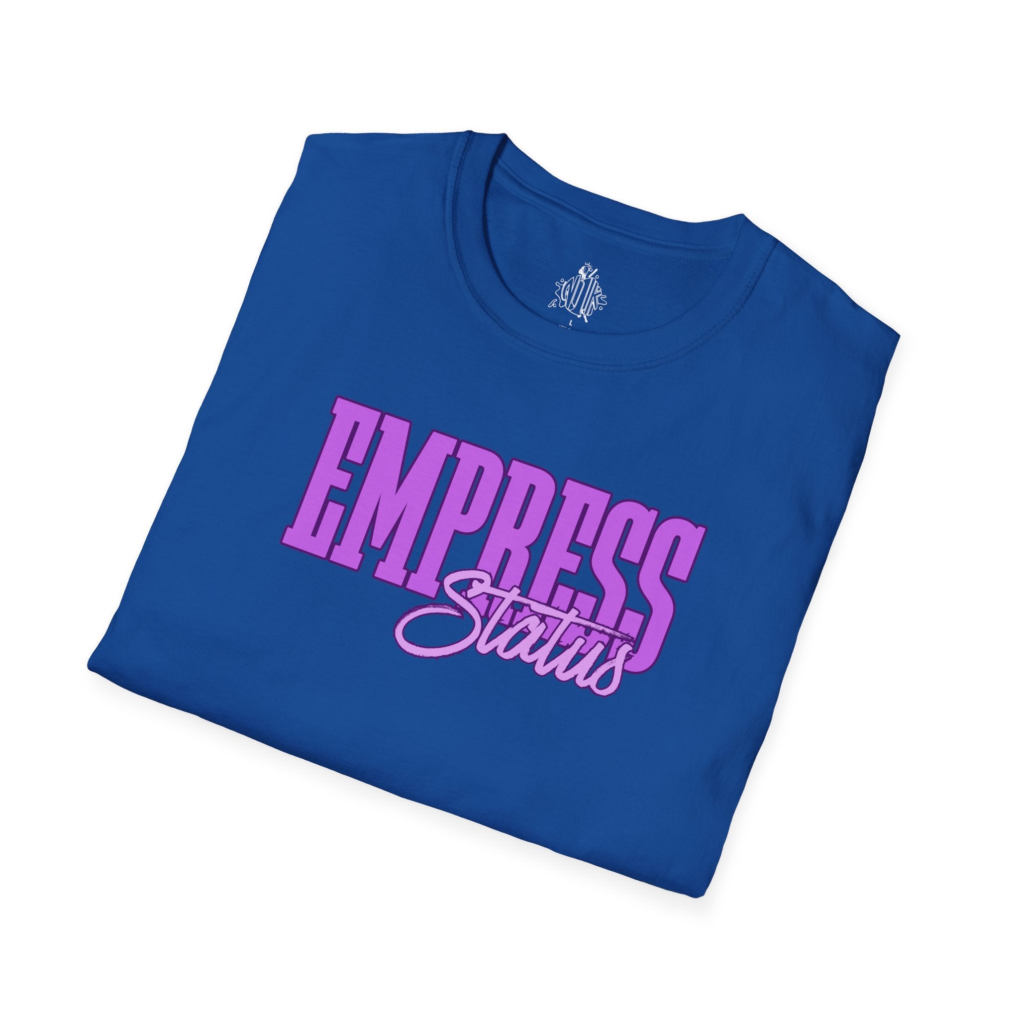 Bold Purple Print Empress Status T-shirt