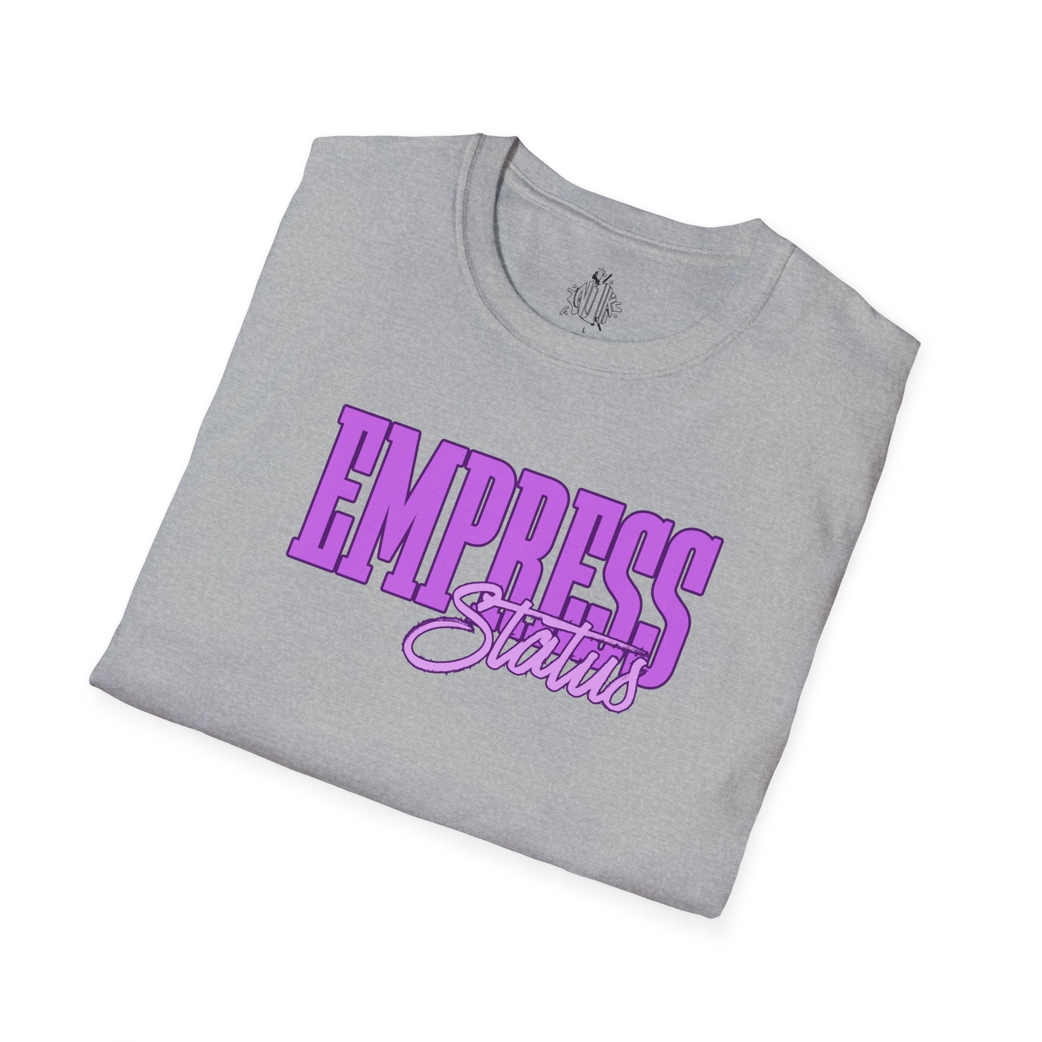 Bold Purple Print Empress Status T-shirt
